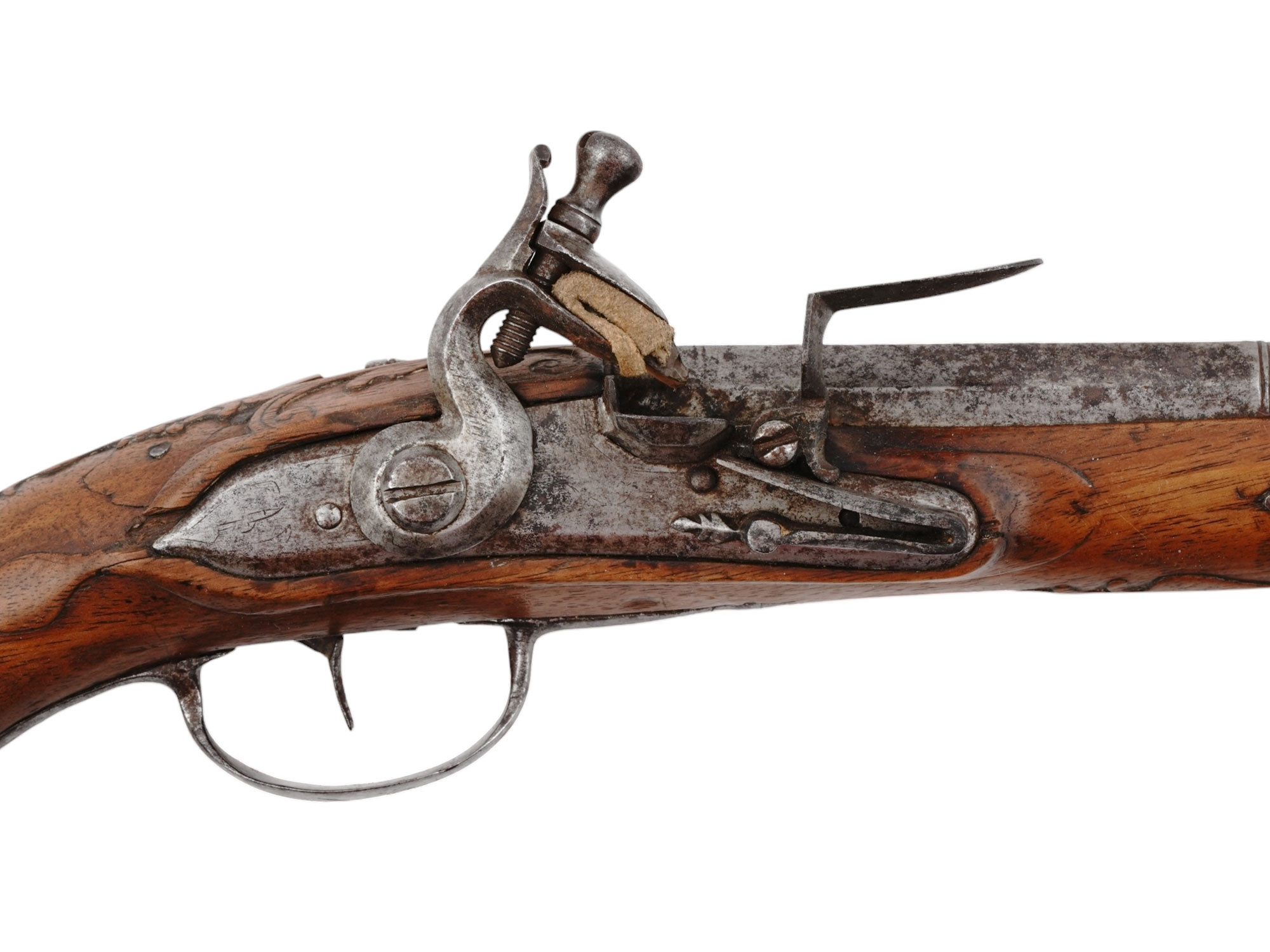 A MATCHED PAIR OF EUROPEAN FLINTLOCK PISTOLS, 18TH CENTURY