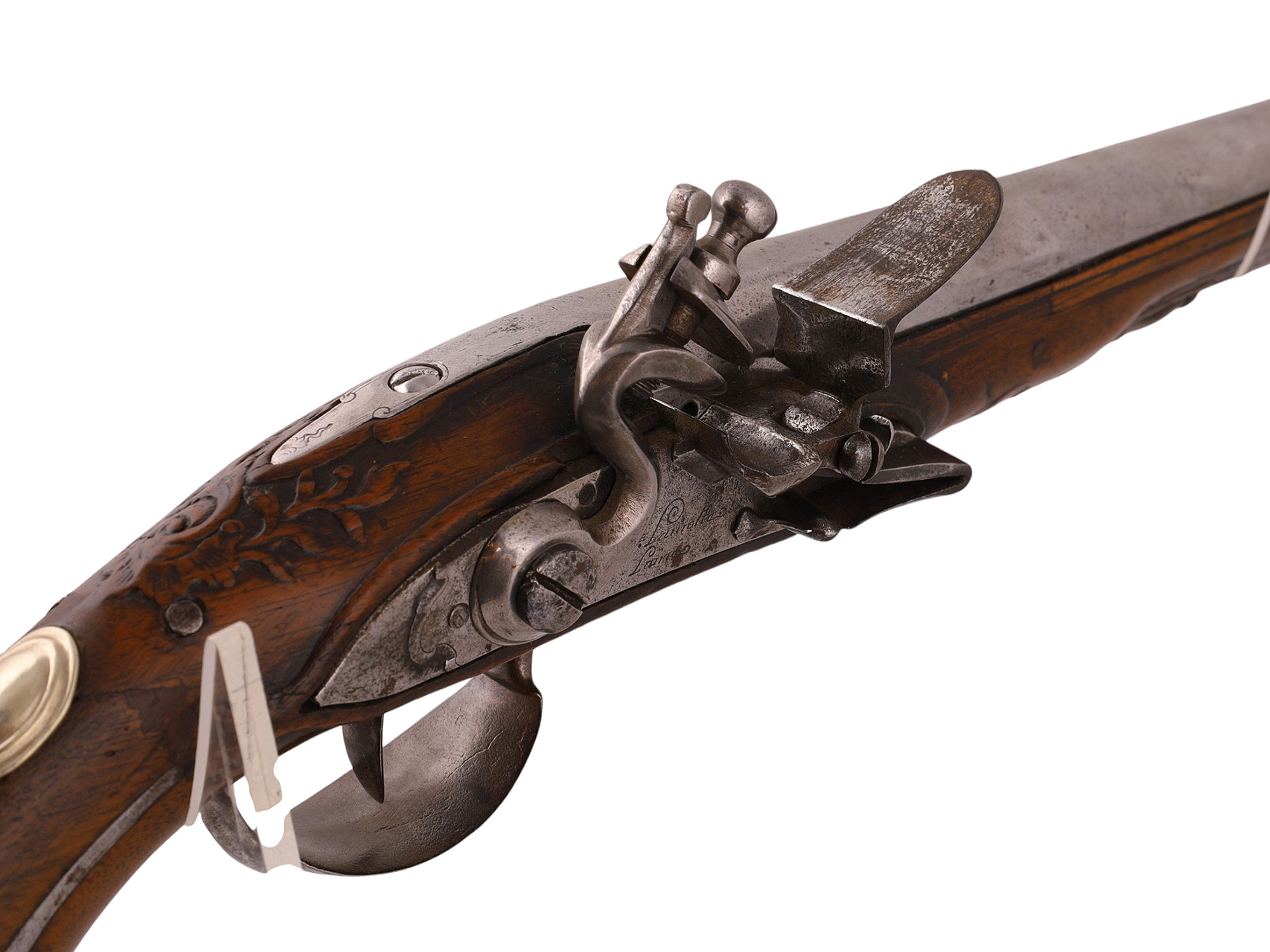 A PAIR OF MATCHING FLINTLOCK PISTOLS, FRENCH, MID-18TH CENTURY
