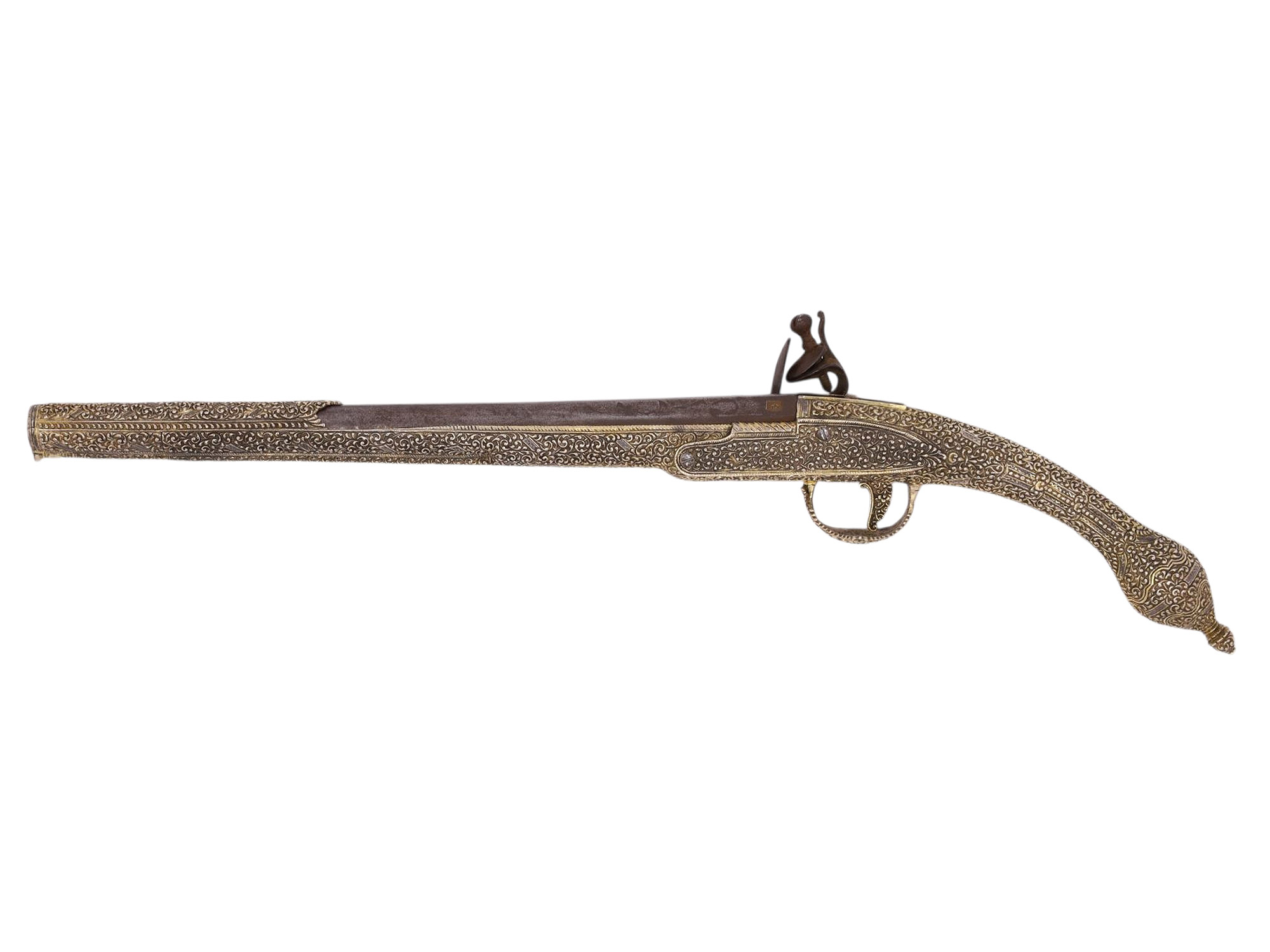 A FINE OTTOMAN–BALKAN SILVER-MOUNTED FLINTLOCK PISTOL, 18TH/19TH CENTURY
