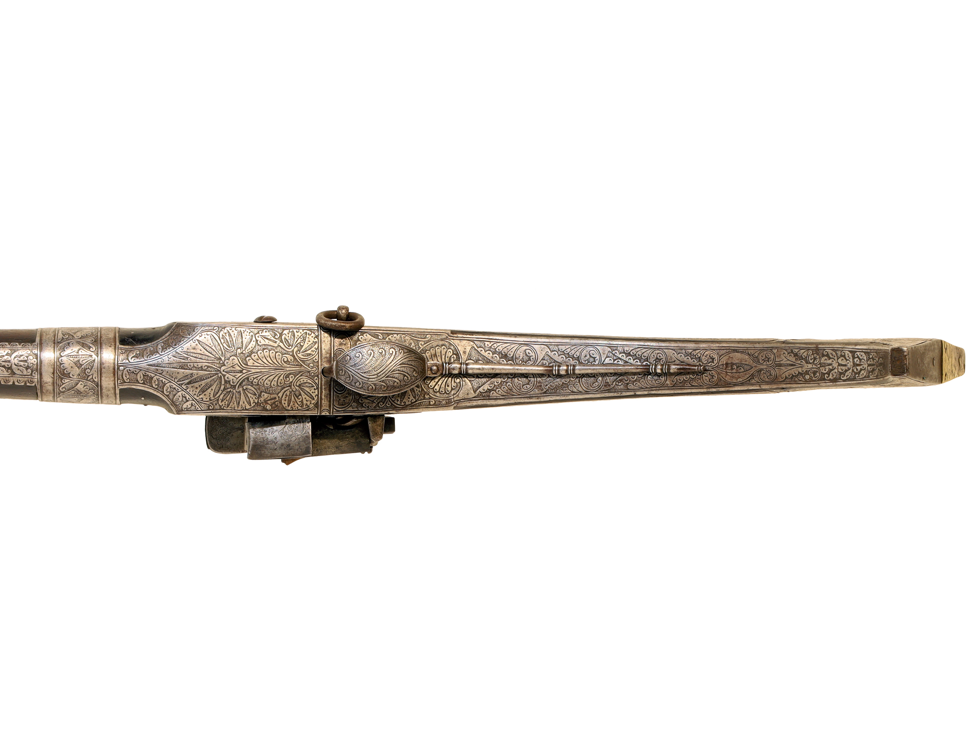 A BALKAN (PROBABLY ALBANIAN) 18-BORE MIQUELET-LOCK RIFLE (ARNAUTKA), EARLY 19TH CENTURY