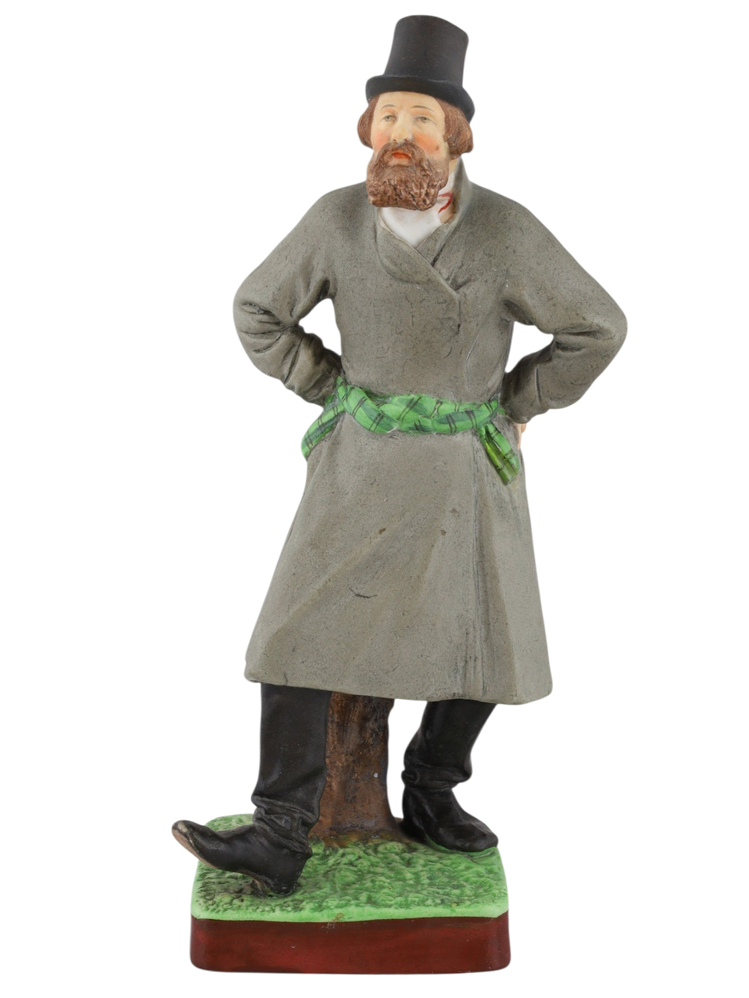 A Russian Gardner Porcelain Figure of a Dancing Peasant, 19th Cen