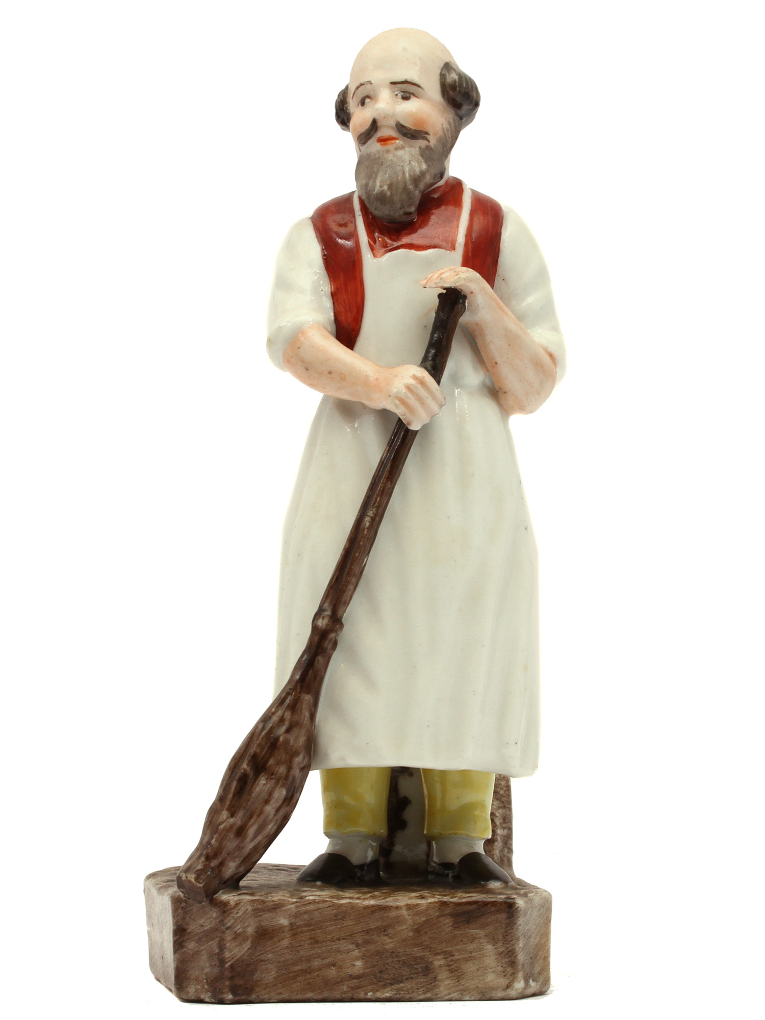 A RUSSIAN PRIVATE MANUFACTURER PORCELAIN FIGURE