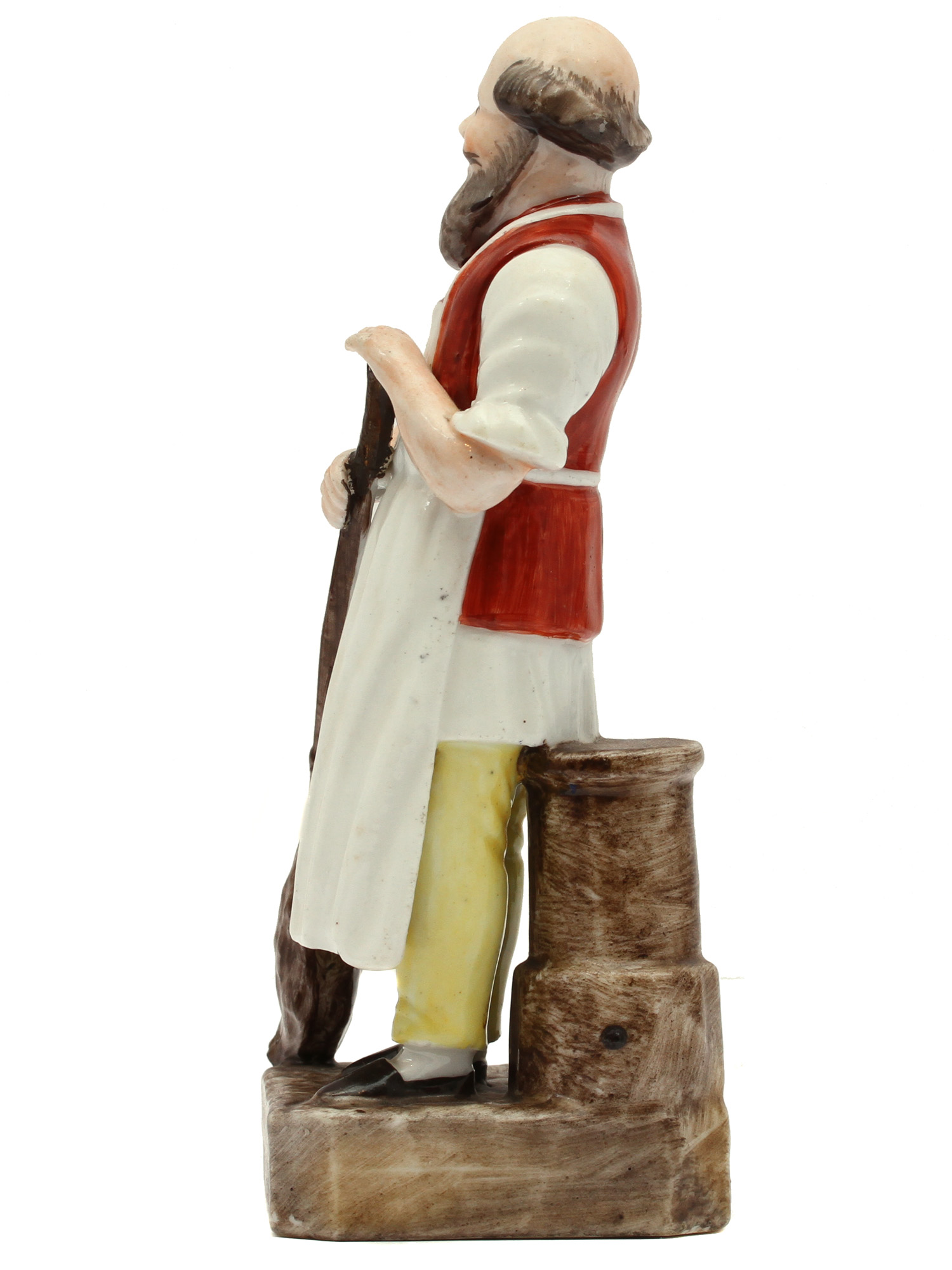 A RUSSIAN PRIVATE MANUFACTURER PORCELAIN FIGURE