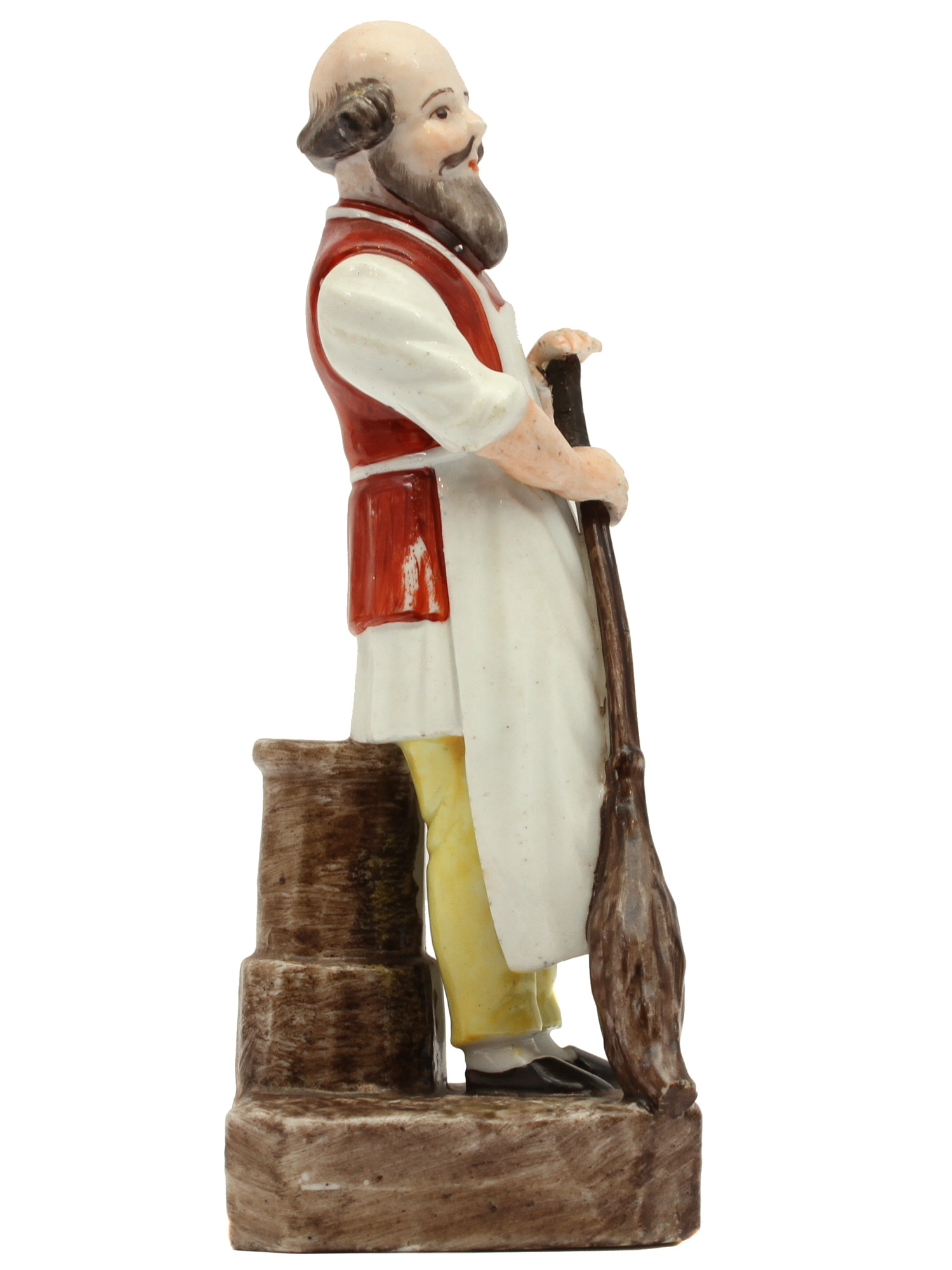 A RUSSIAN PRIVATE MANUFACTURER PORCELAIN FIGURE
