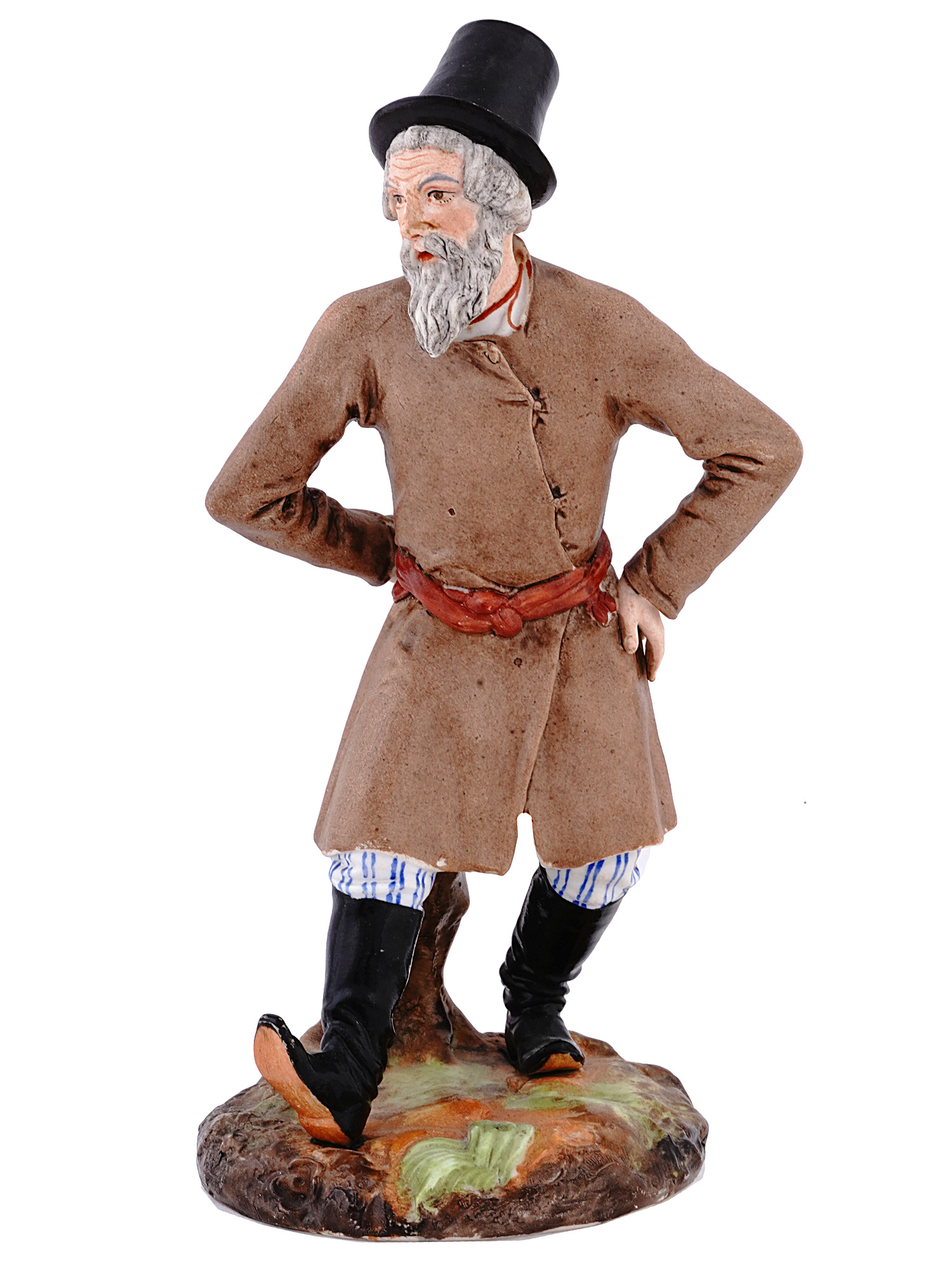 A RUSSIAN PORCELAIN FIGURE, POPOV, LATE 19TH CENTURY