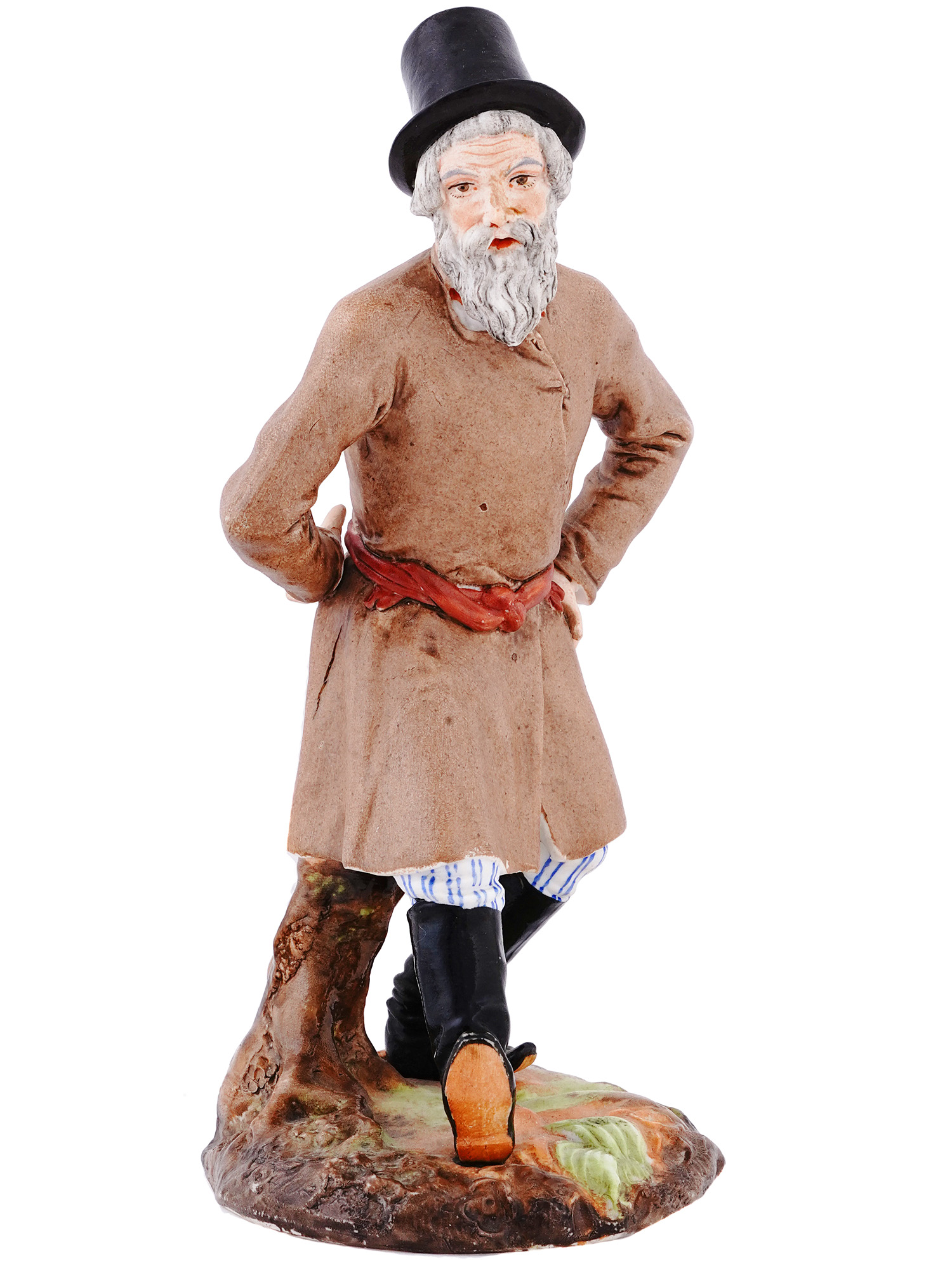 A RUSSIAN PORCELAIN FIGURE, POPOV, LATE 19TH CENTURY