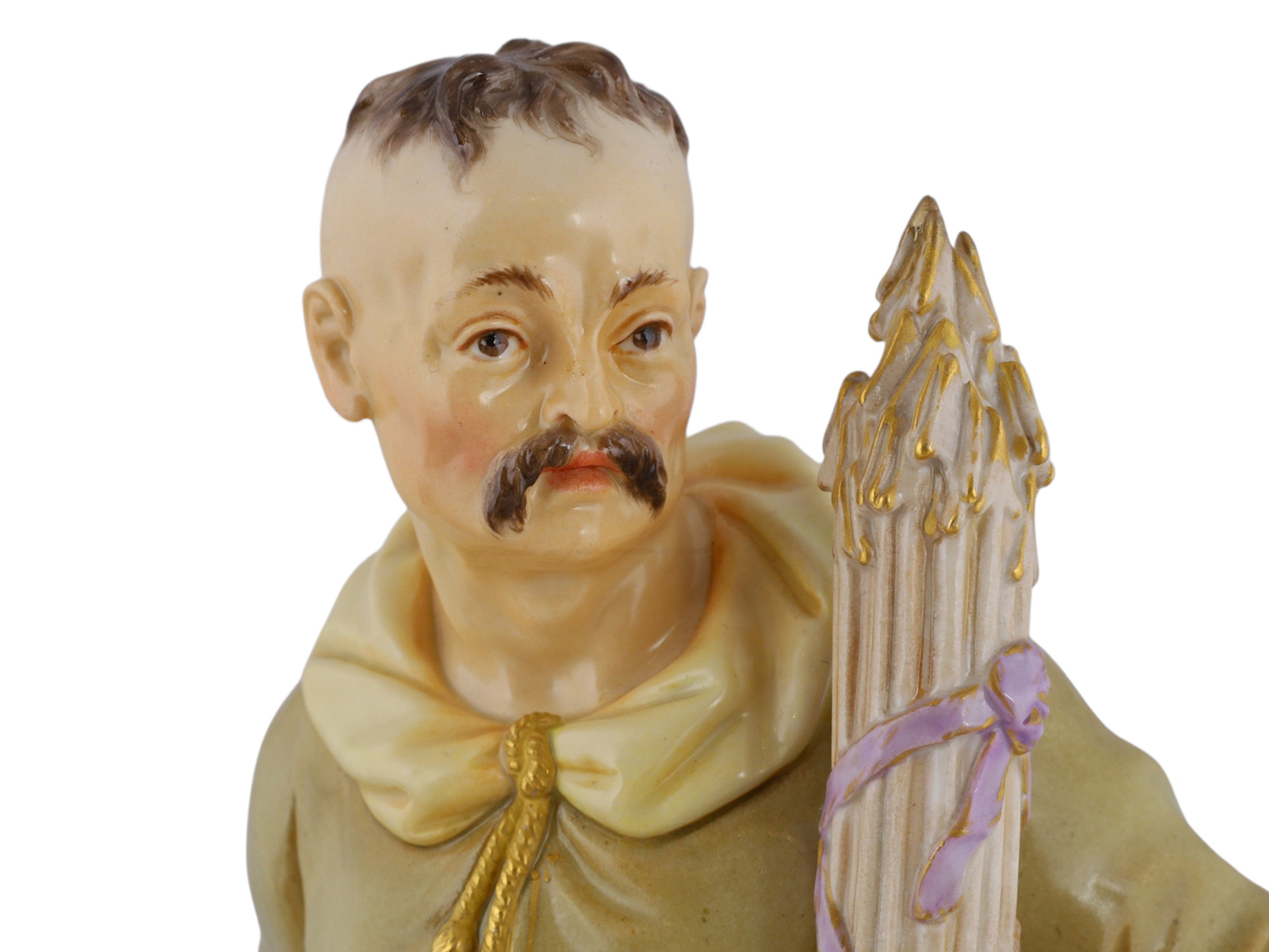 A KPM PORCELAIN FIGURE OF A BELARUS PEASANT, 19TH CENTURY