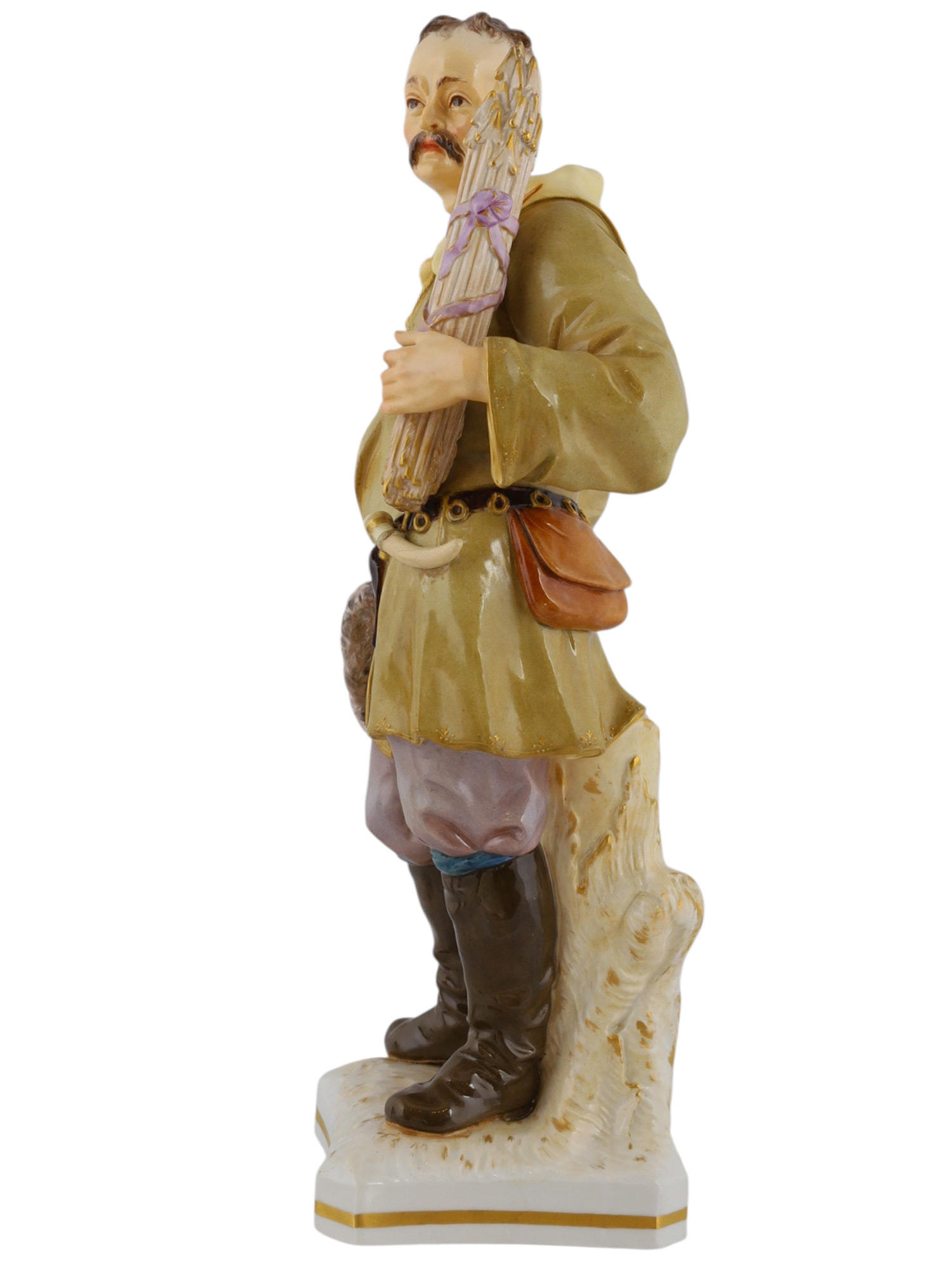 A KPM PORCELAIN FIGURE OF A BELARUS PEASANT, 19TH CENTURY