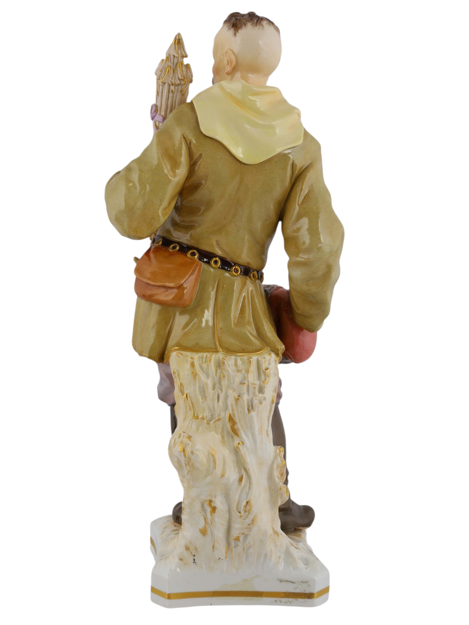 A KPM PORCELAIN FIGURE OF A BELARUS PEASANT, 19TH CENTURY