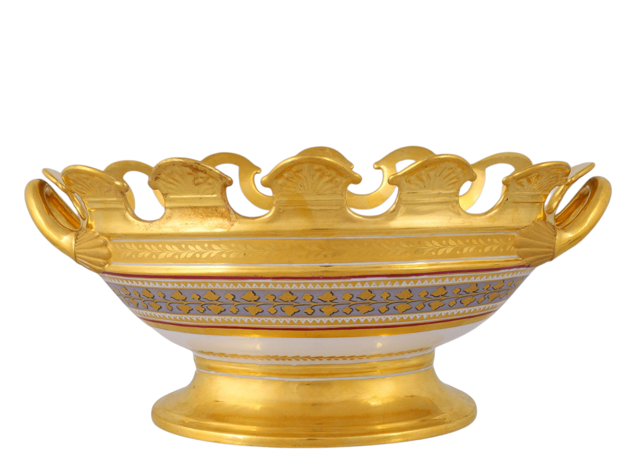 A RUSSIAN PORCELAIN MONTEITH FROM THE BABIGON SERVICE BY THE IMPERIAL PORCELAIN FACTORY, ST. PETERSBURG, 1823–1824