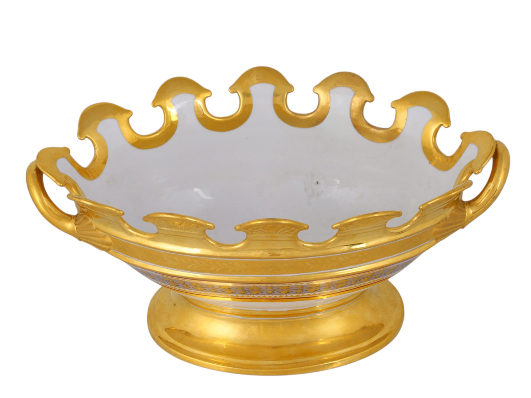 A RUSSIAN PORCELAIN MONTEITH FROM THE BABIGON SERVICE BY THE IMPERIAL PORCELAIN FACTORY, ST. PETERSBURG, 1823–1824