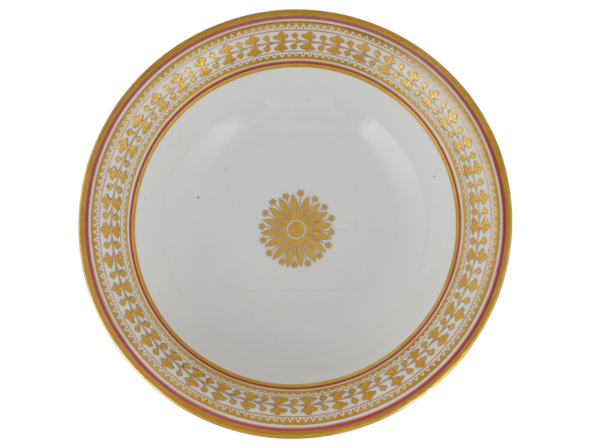 A LARGE RUSSIAN PORCELAIN BOWL FROM THE BABIGON SERVICE BY THE IMPERIAL PORCELAIN FACTORY, ST. PETERSBURG, PERIOD OF NICHOLAS I, CIRCA 1840