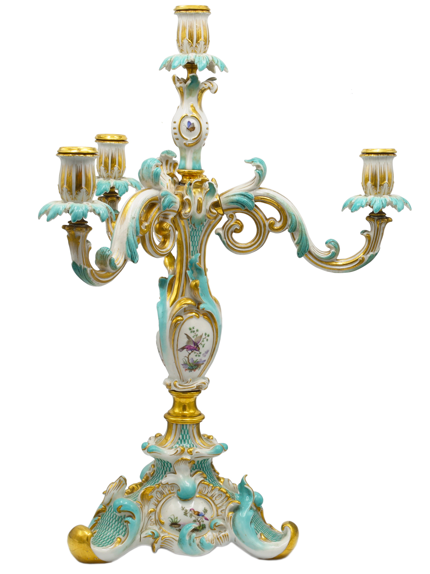 A PAIR OF RUSSIAN CANDELABRA, IMPERIAL FACTORY, ST. PETERSBURG, 1825–1855