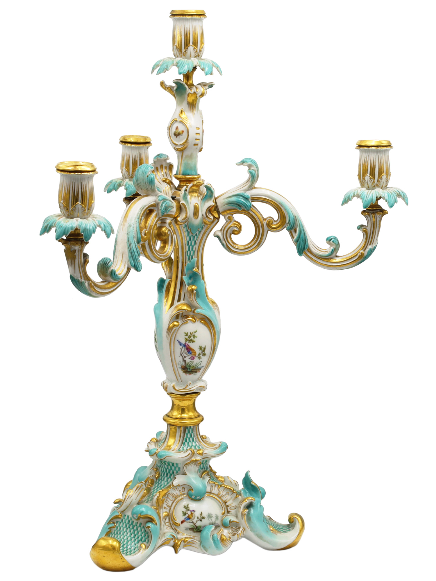 A PAIR OF RUSSIAN CANDELABRA, IMPERIAL FACTORY, ST. PETERSBURG, 1825–1855