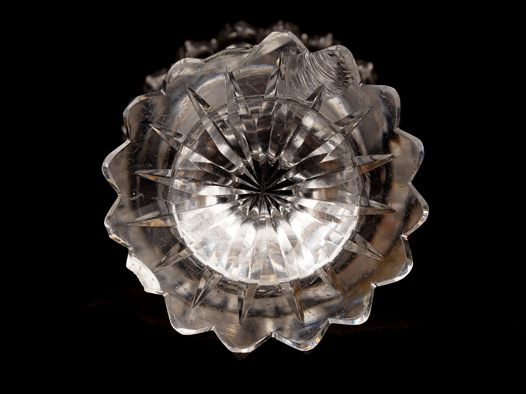 AN IMPERIAL RUSSIAN CUT-GLASS GOBLET FROM A BANQUET SERVICE, IMPERIAL GLASS FACTORY, ST PETERSBURG, CIRCA 1850