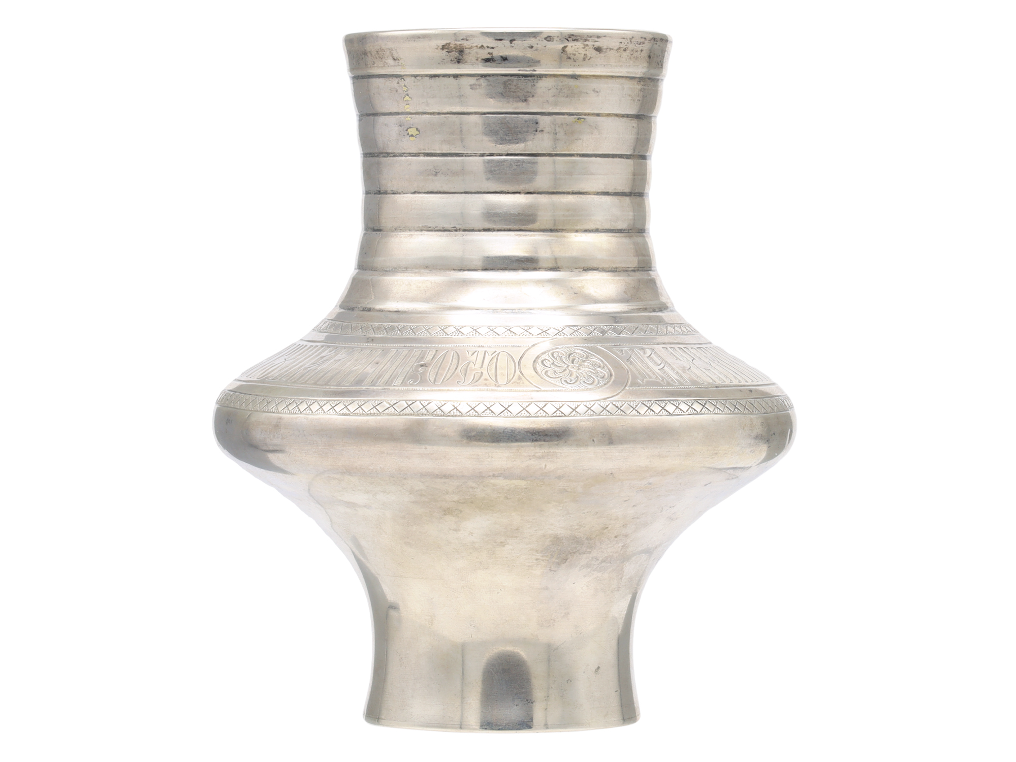 A RUSSIAN REVIVAL SILVER TROMPE L’OEIL KRINKA-FORM MILK JUG, MARKED SAZIKOV, MOSCOW, 1864