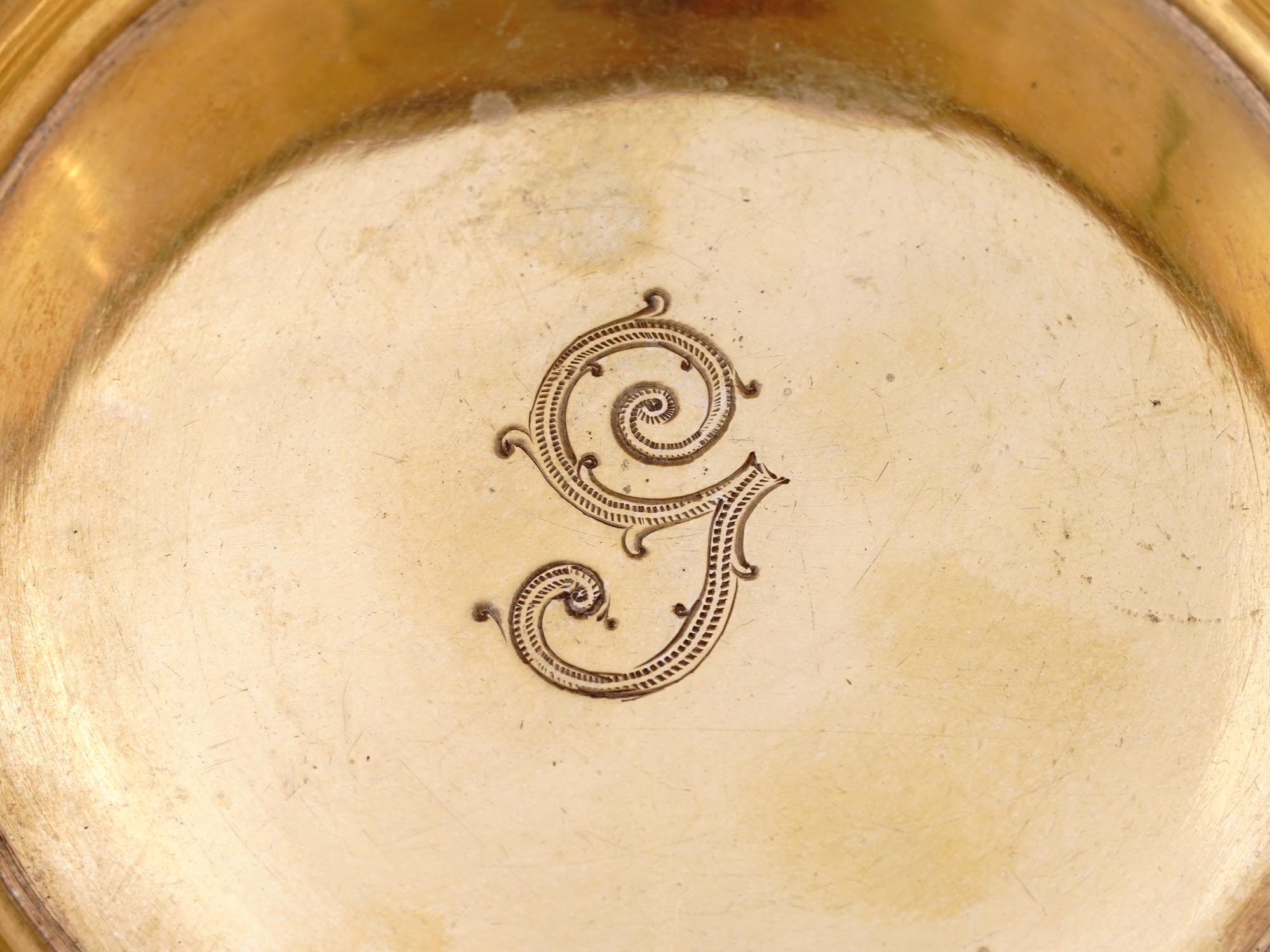 A RUSSIAN SILVER AND CLOISONNE ENAMEL BOWL WITH SPOON, 1887