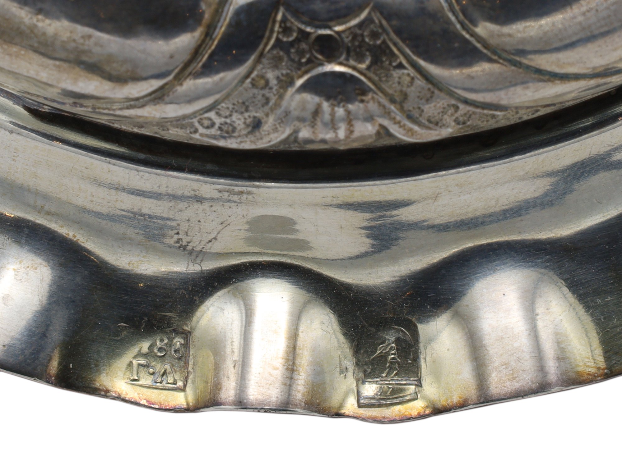 A RUSSIAN GILT-SILVER LIDDED GOBLET, 1788