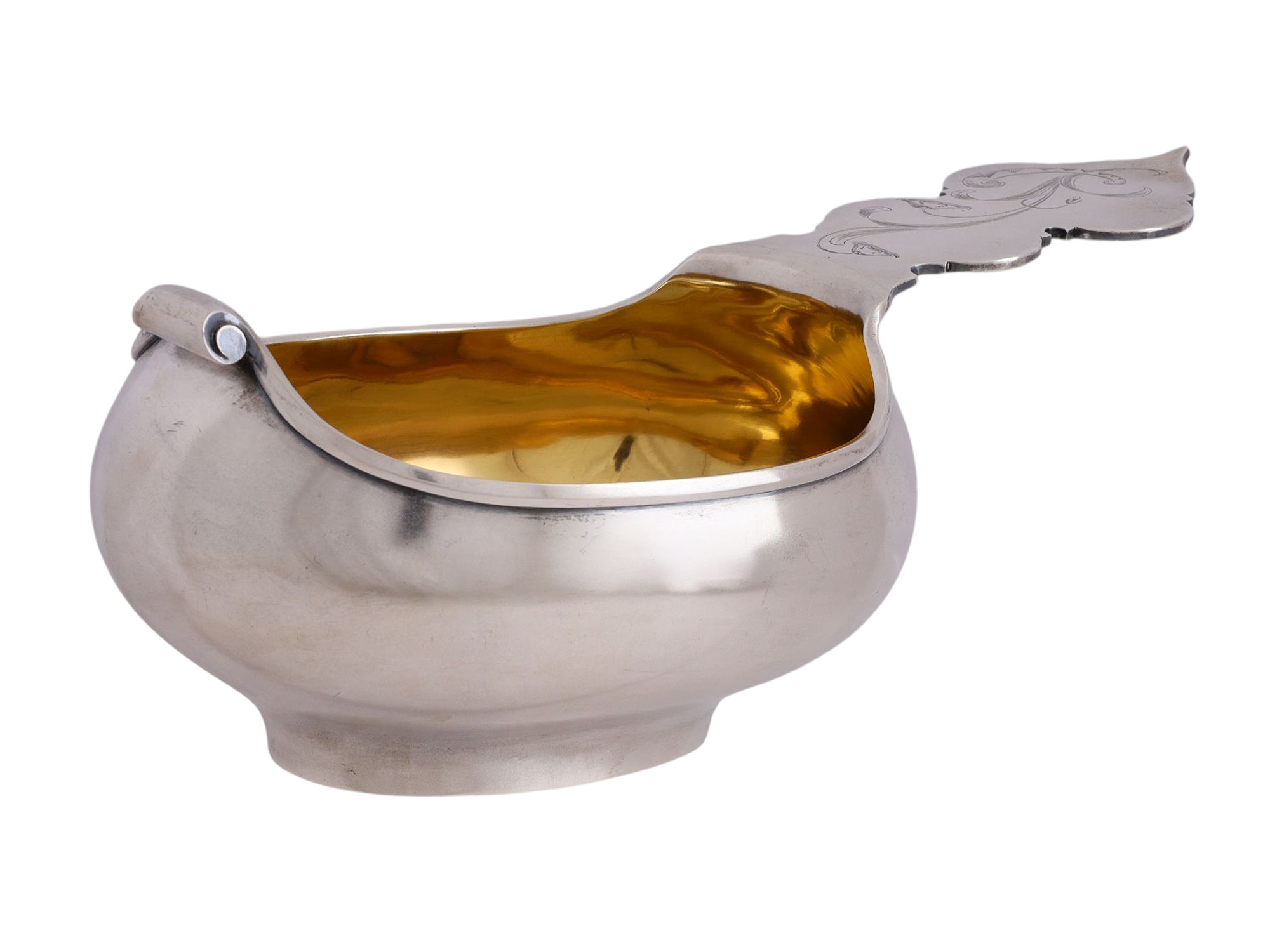 A LARGE RUSSIAN SILVER KOVSH, LIUBAVIN, 1899-1908