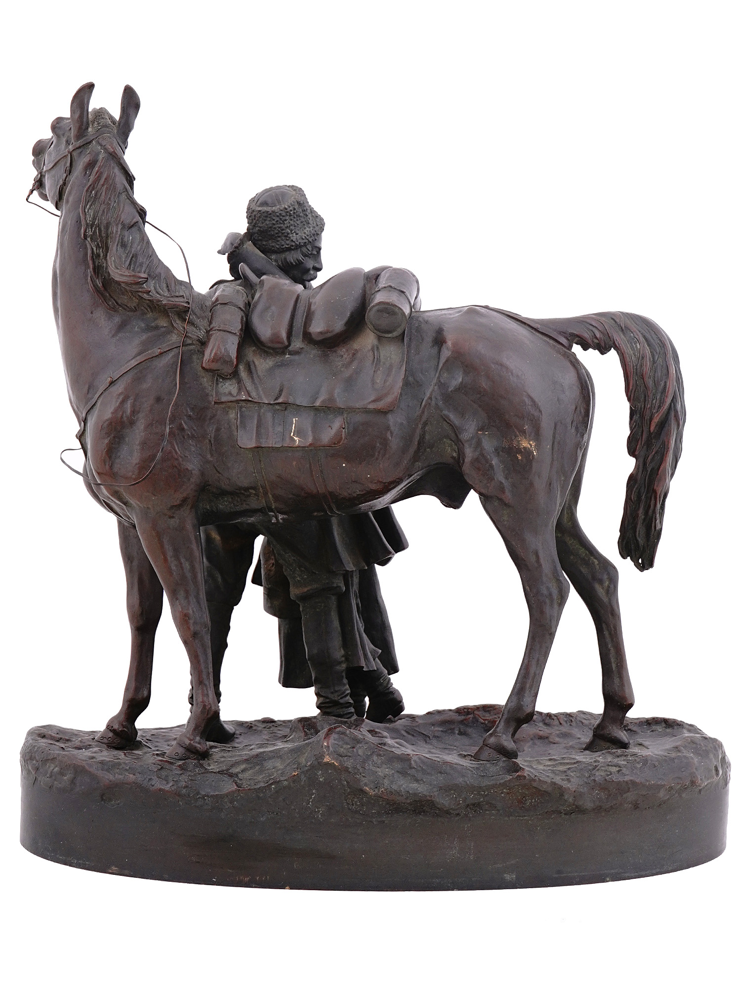A RUSSIAN BRONZE GROUPING BY V. GRACHEV, 19TH CENTURY
