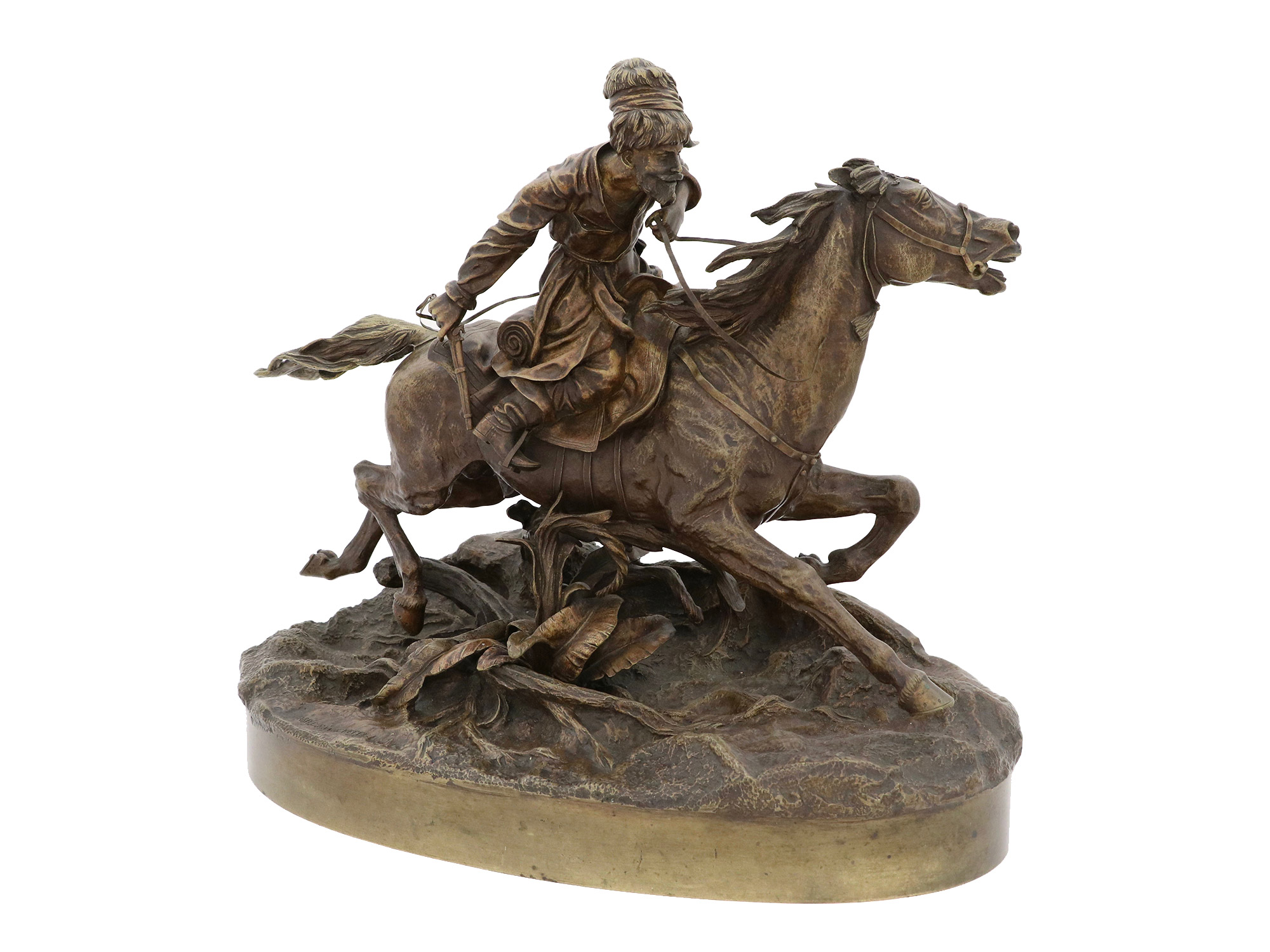 A RUSSIAN BRONZE GROUP BY VASILY GRACHEV, 1881