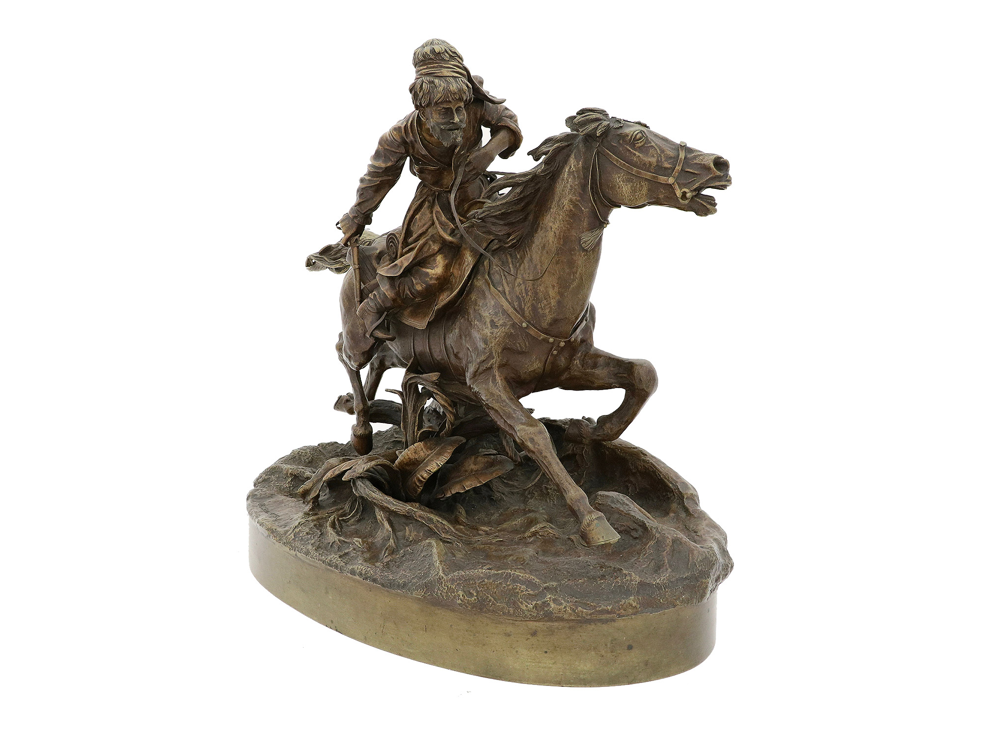 A RUSSIAN BRONZE GROUP BY VASILY GRACHEV, 1881