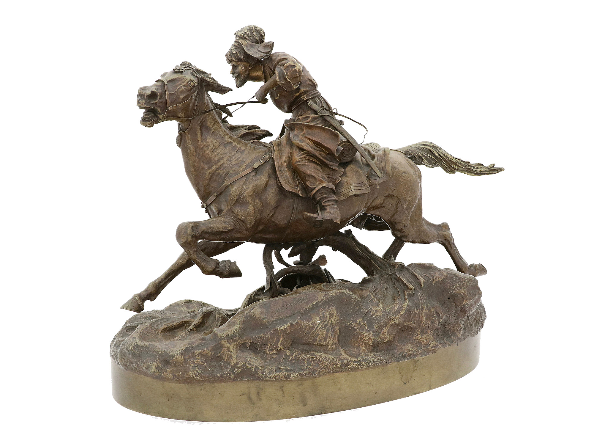 A RUSSIAN BRONZE GROUP BY VASILY GRACHEV, 1881