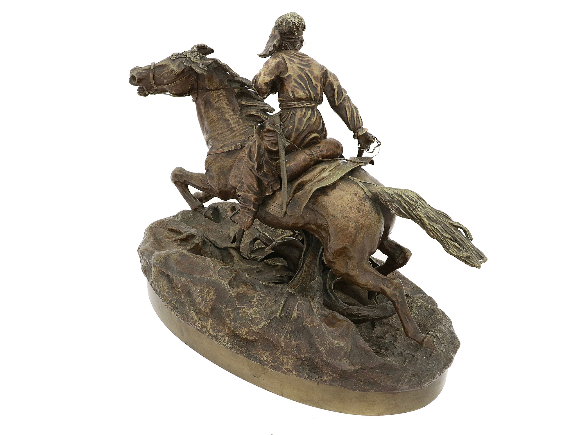 A RUSSIAN BRONZE GROUP BY VASILY GRACHEV, 1881