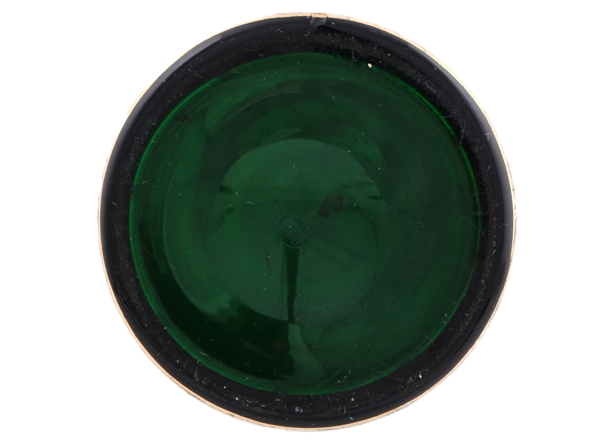 A RUSSIAN GREEN GLASS CARAFE, 19TH C.