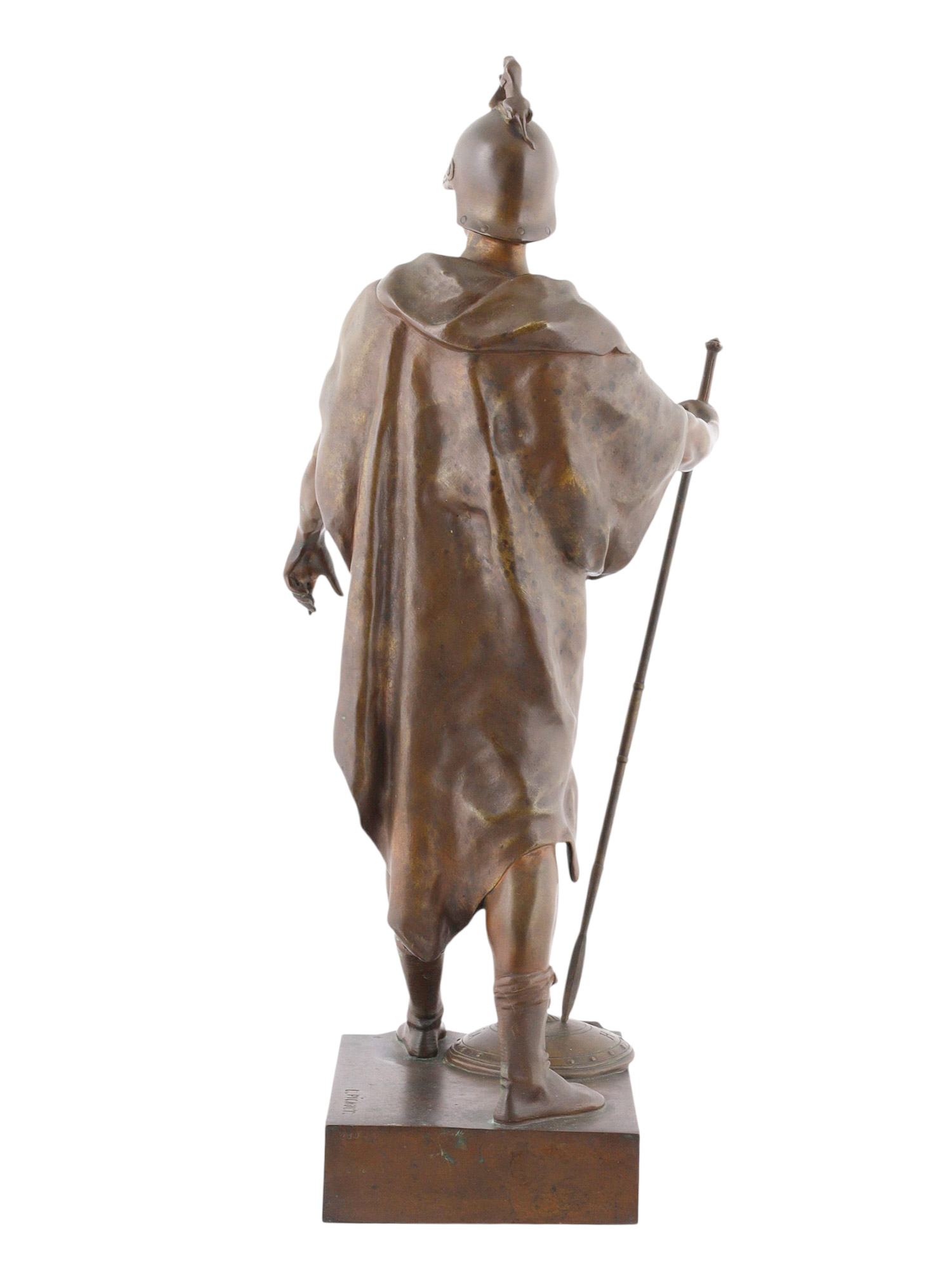 AN EARLY 20TH C LE DEVOIR BRONZE SCULPTURE AFTER EMILE PICAULT