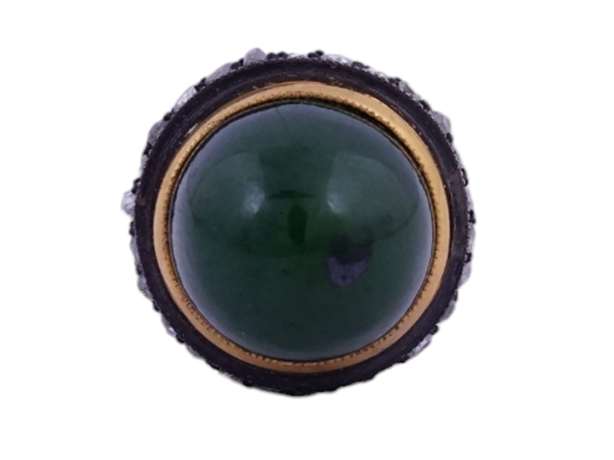 A FABERGÉ GOLD, NEPHRITE, GUILLOCHÉ ENAMEL AND DIAMOND MINIATURE EASTER EGG PENDANT, WORKMASTER MIKHAIL PERKHIN, ST. PETERSBURG, LATE 19TH C