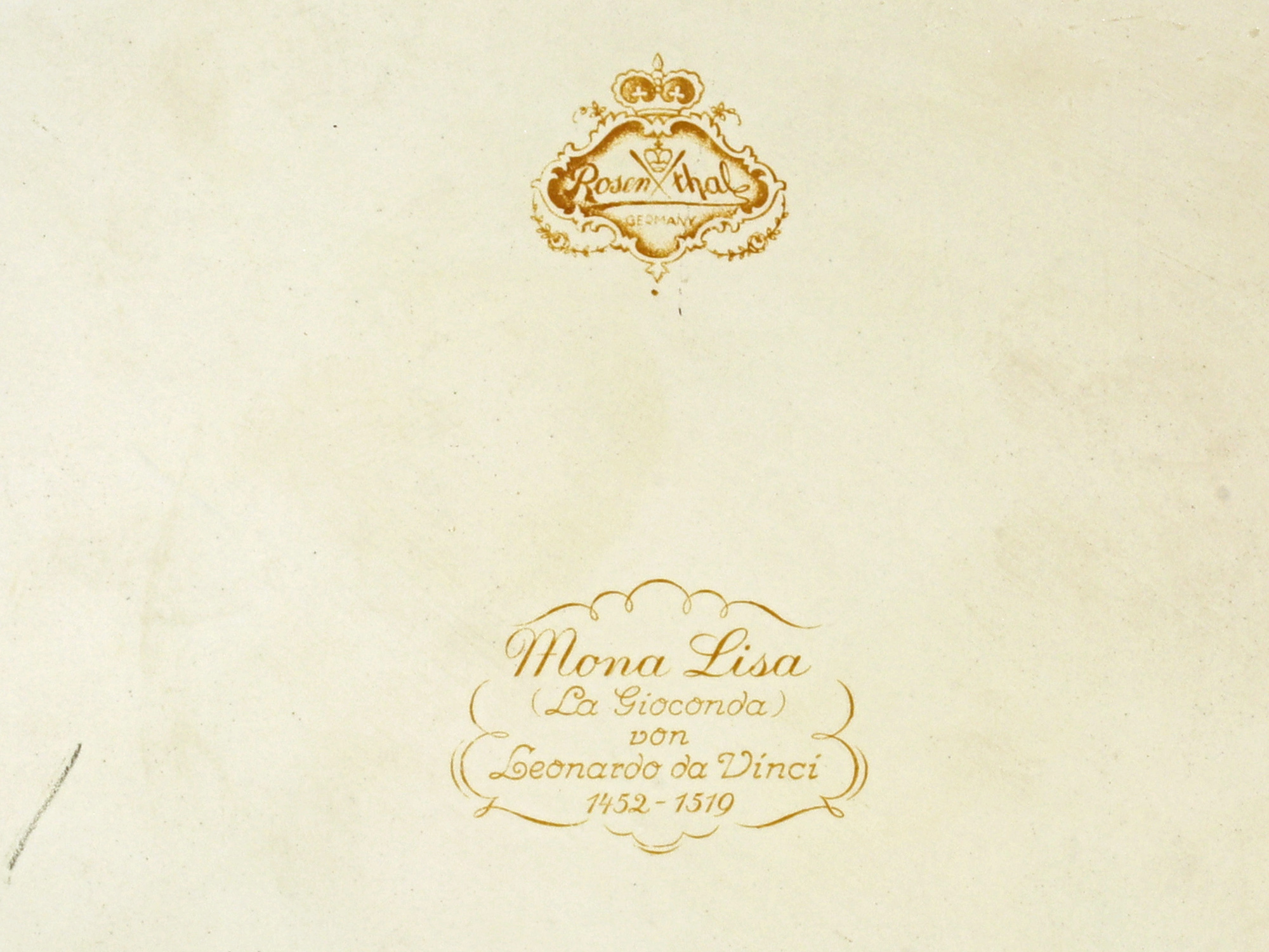 A ROSENTHAL PORCELAIN PLAQUE "MONA LISA," AFTER LEONARDO DA VINCI, GERMANY, CIRCA 1925-1930