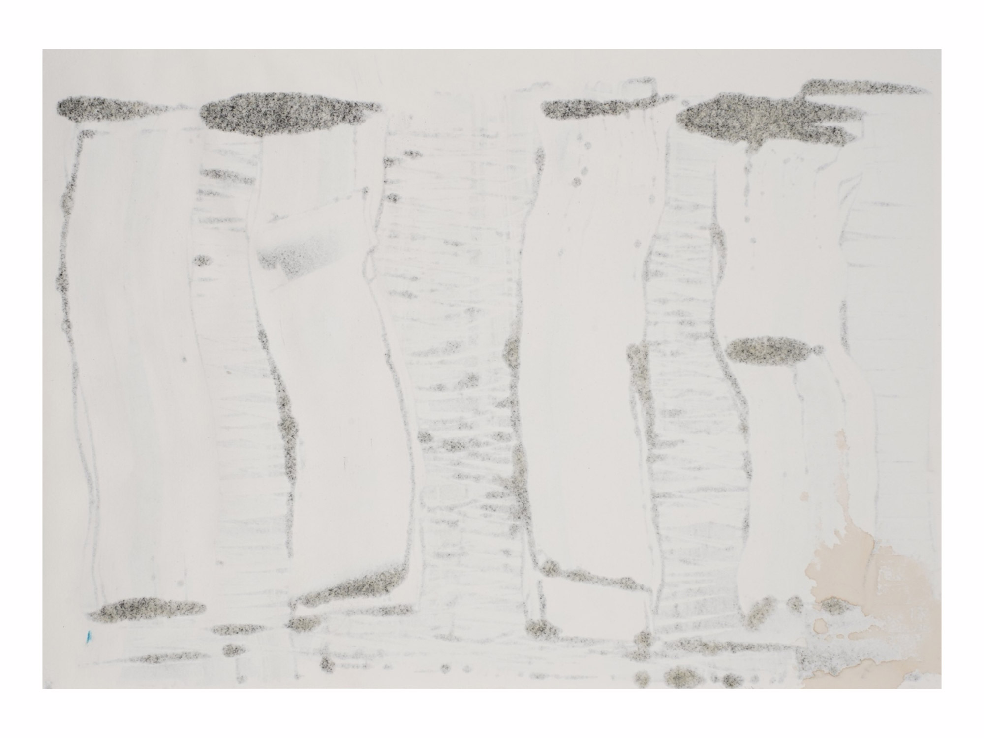 AN ABSTRACT MIXED-MEDIA WORK ON PAPER, AFTER BEHJAT SADR, IRANIAN