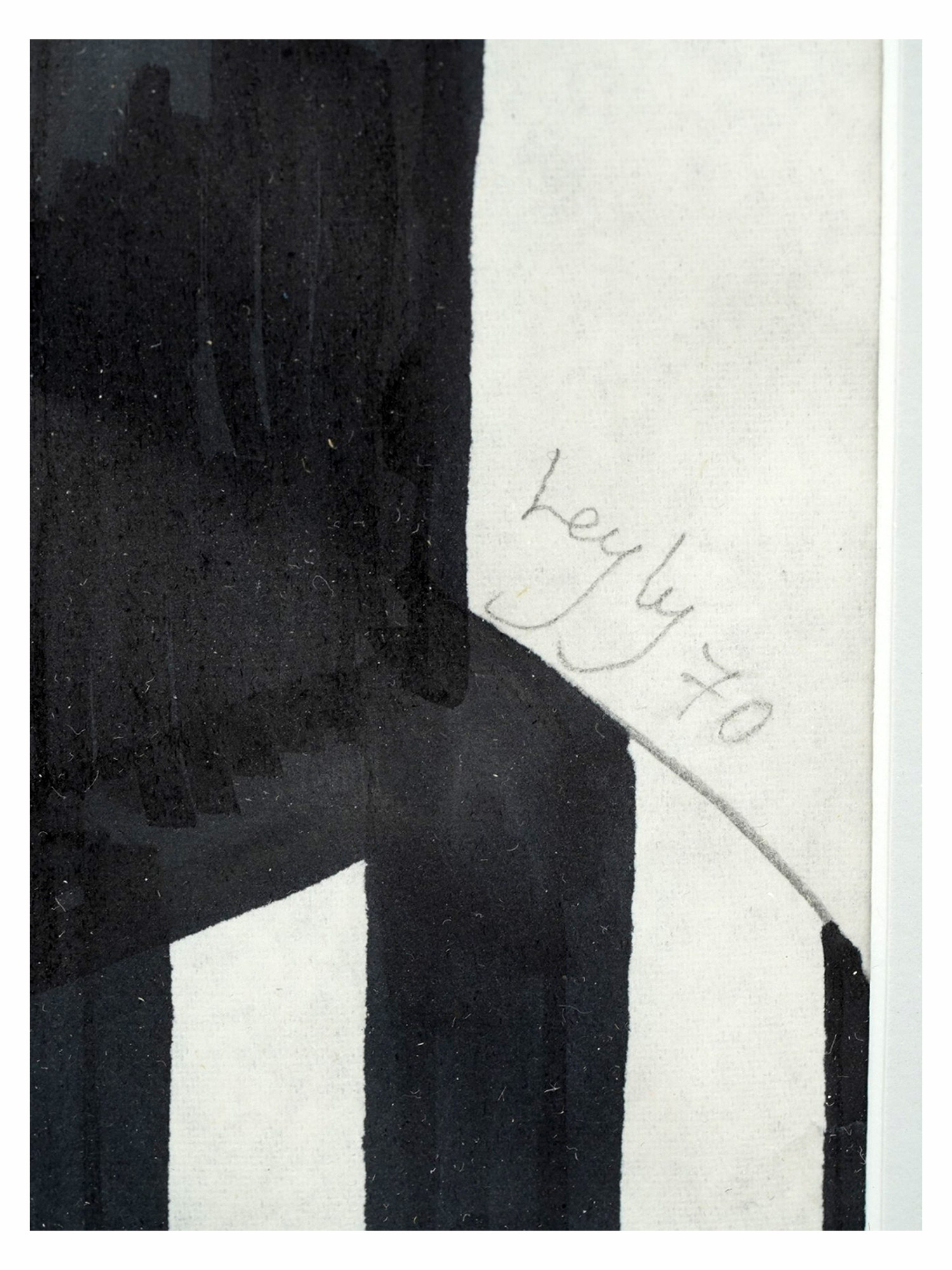 A MODERNIST PORTRAIT BEARING A SIGNATURE "LEYLY 70"
