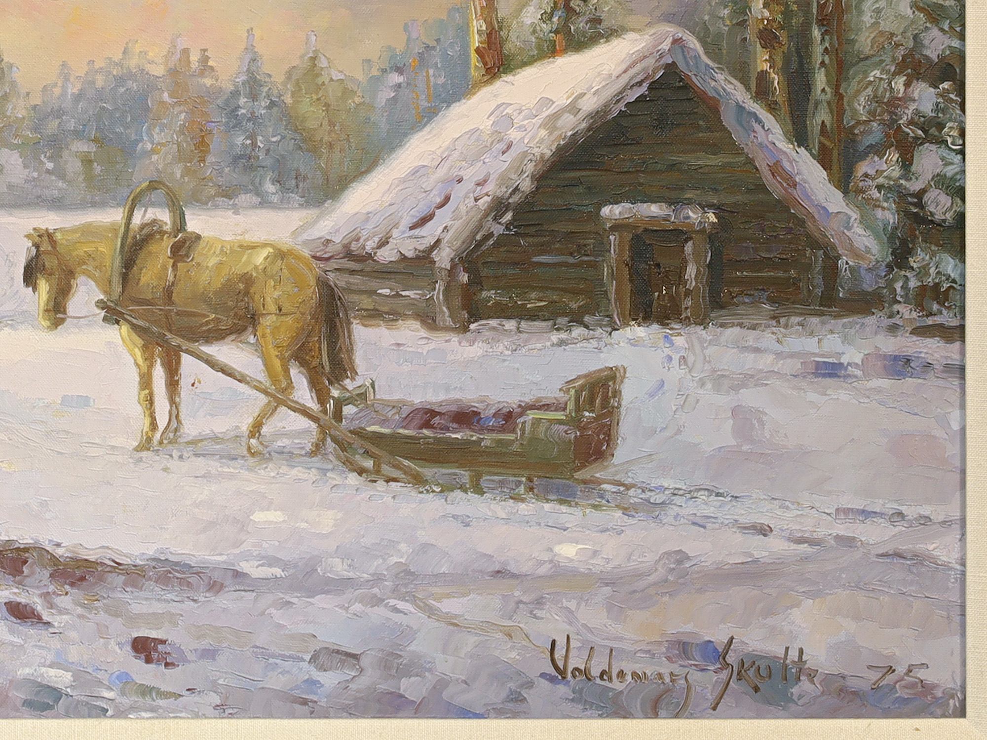 VOLDEMARS SKULTE (LATVIAN, 1907-1997), WINTER LANDSCAPE, 1975