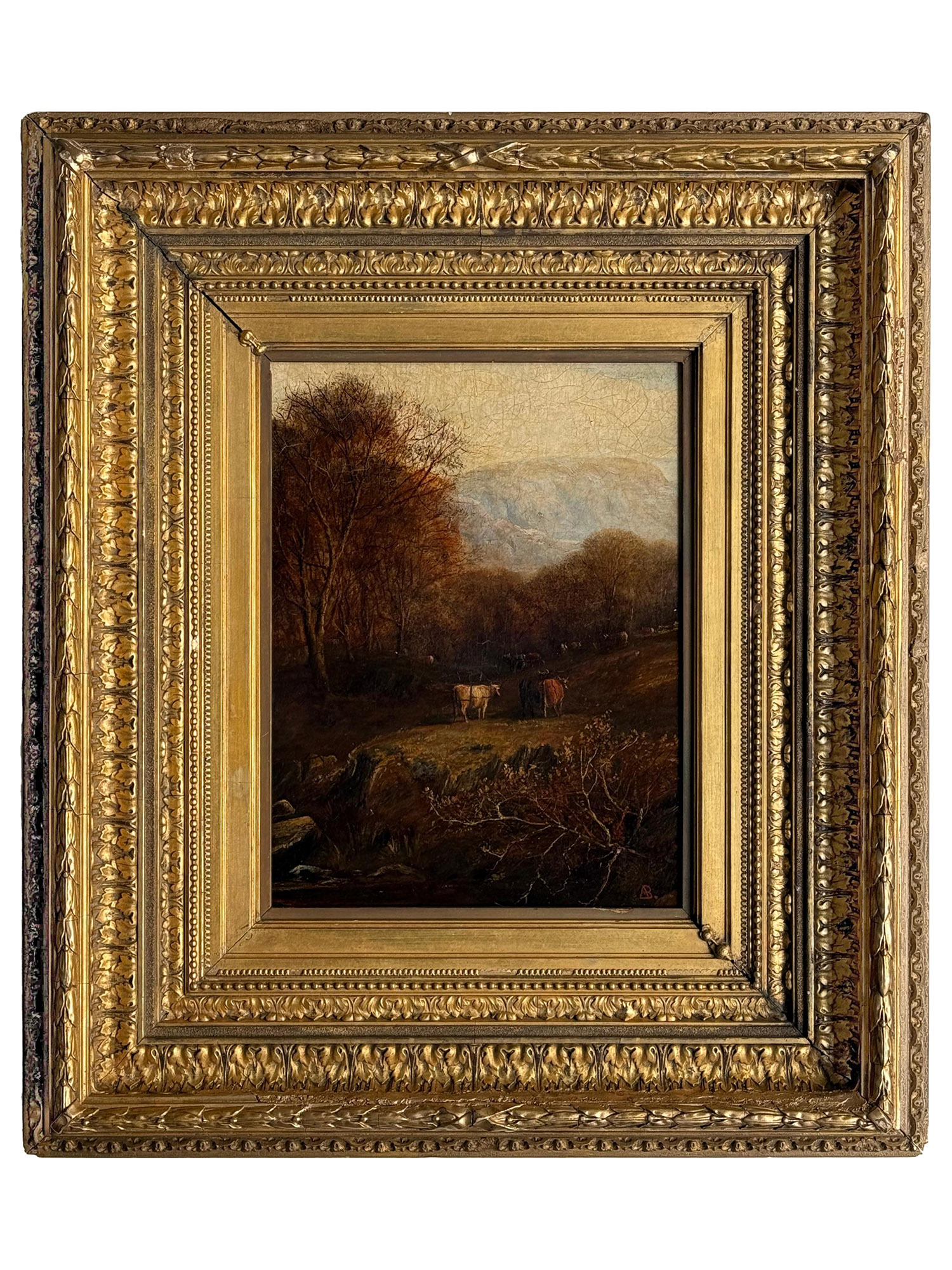 ATTRIBUTED TO ALBERT BIERSTADT (GERMAN-AMERICAN, 1830–1902), AUTUMN LANDSCAPE WITH CATTLE