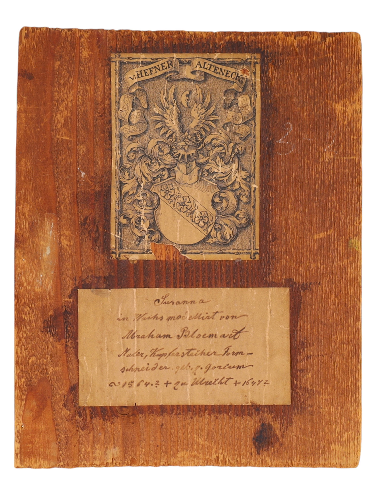 A 19TH CENTURY EX LIBRIS, V. HEFNER ALTENECK