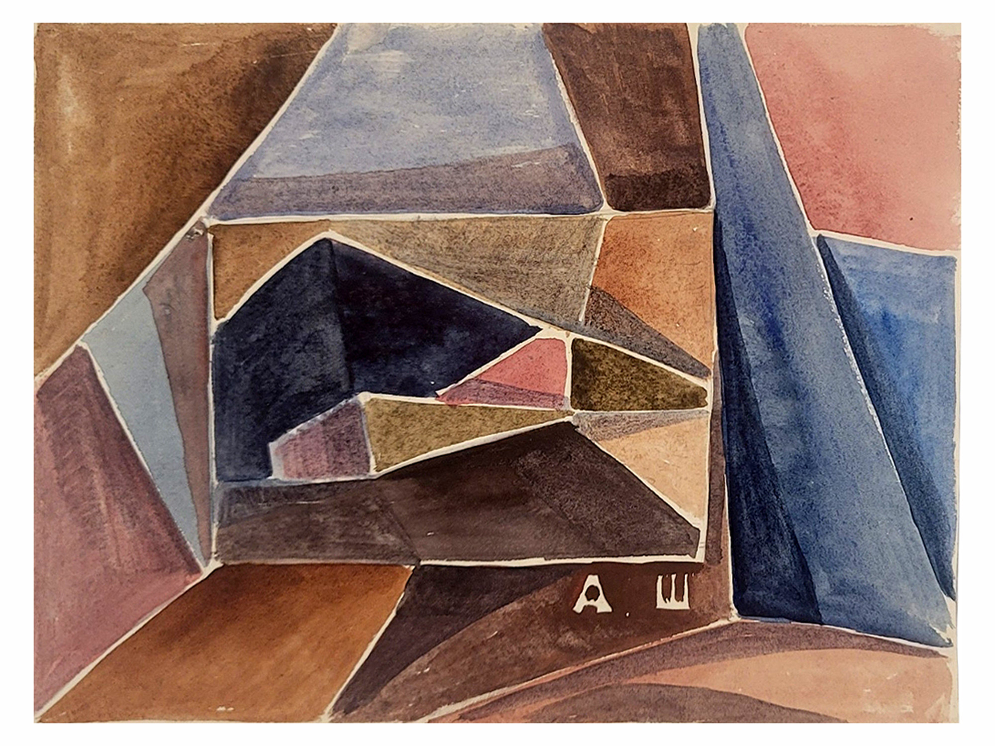 ATTRIBUTED TO ALEXANDER SHEVCHENKO (RUSSIAN, 1883-1948), ABSTRACT COMPOSITION