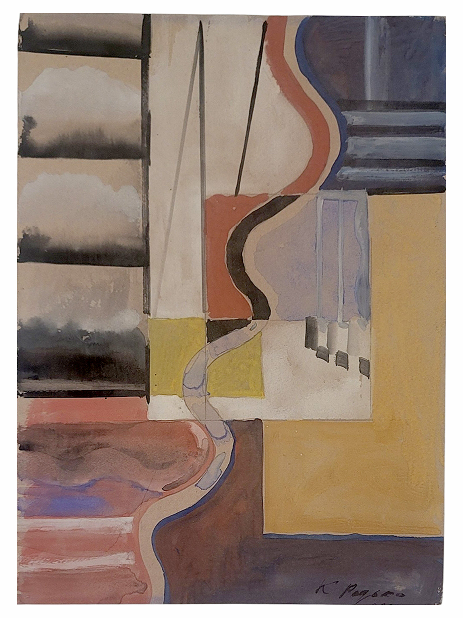 ATTRIBUTED TO KLIMENT REDKO (RUSSIAN, 1897-1956), ABSTRACT COMPOSITION
