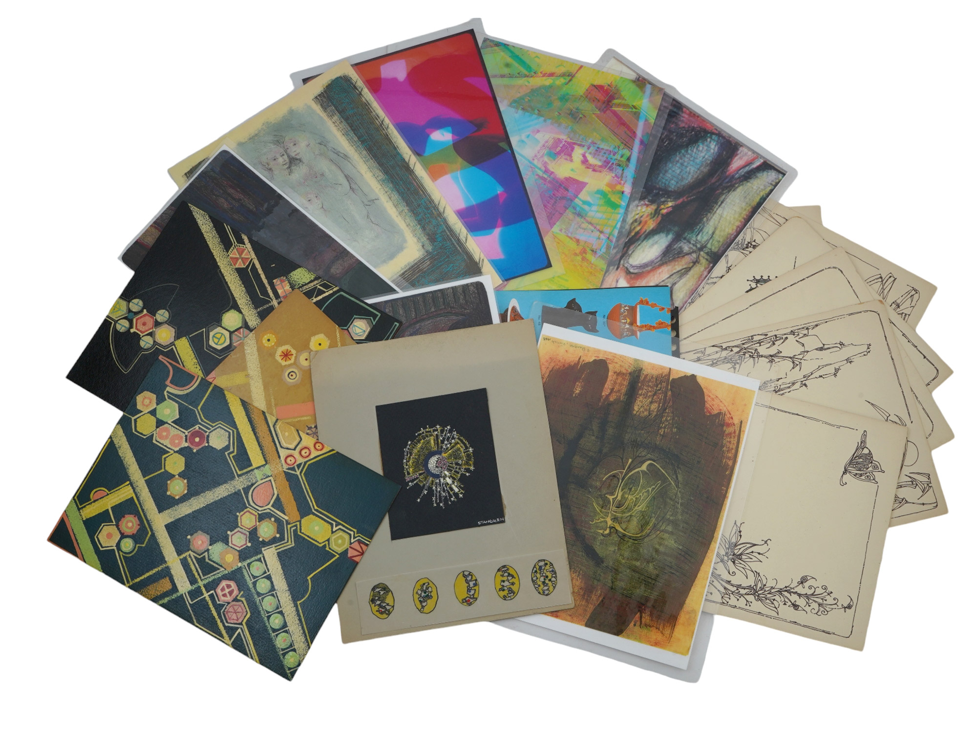 A LOT OF STANLEY STANGREN, AMERICAN, ART PRINTS