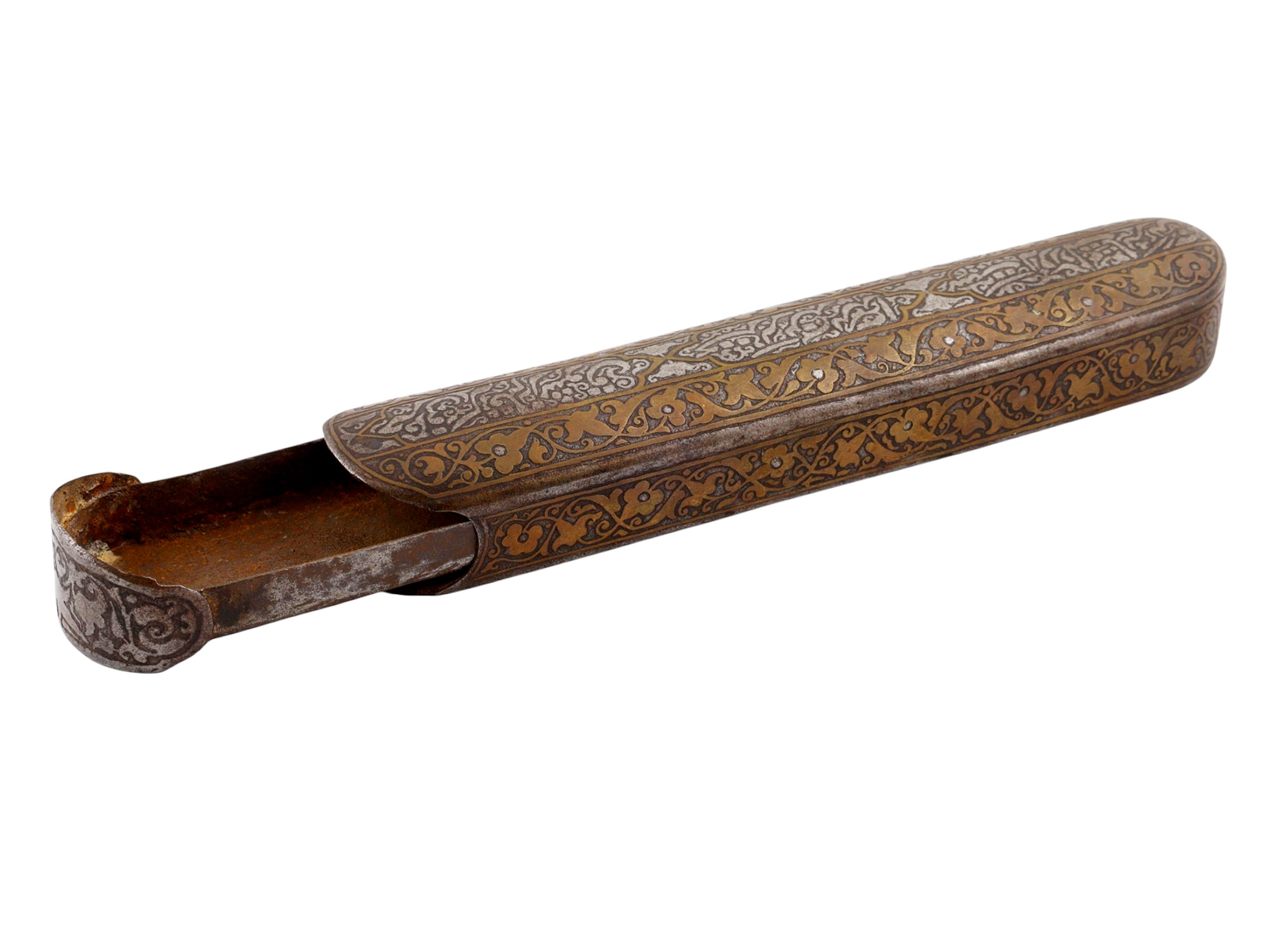 AN ISLAMIC QALAMDAN PEN BOX WITH ELEGANT MAMLUK INSPIRED DESIGN