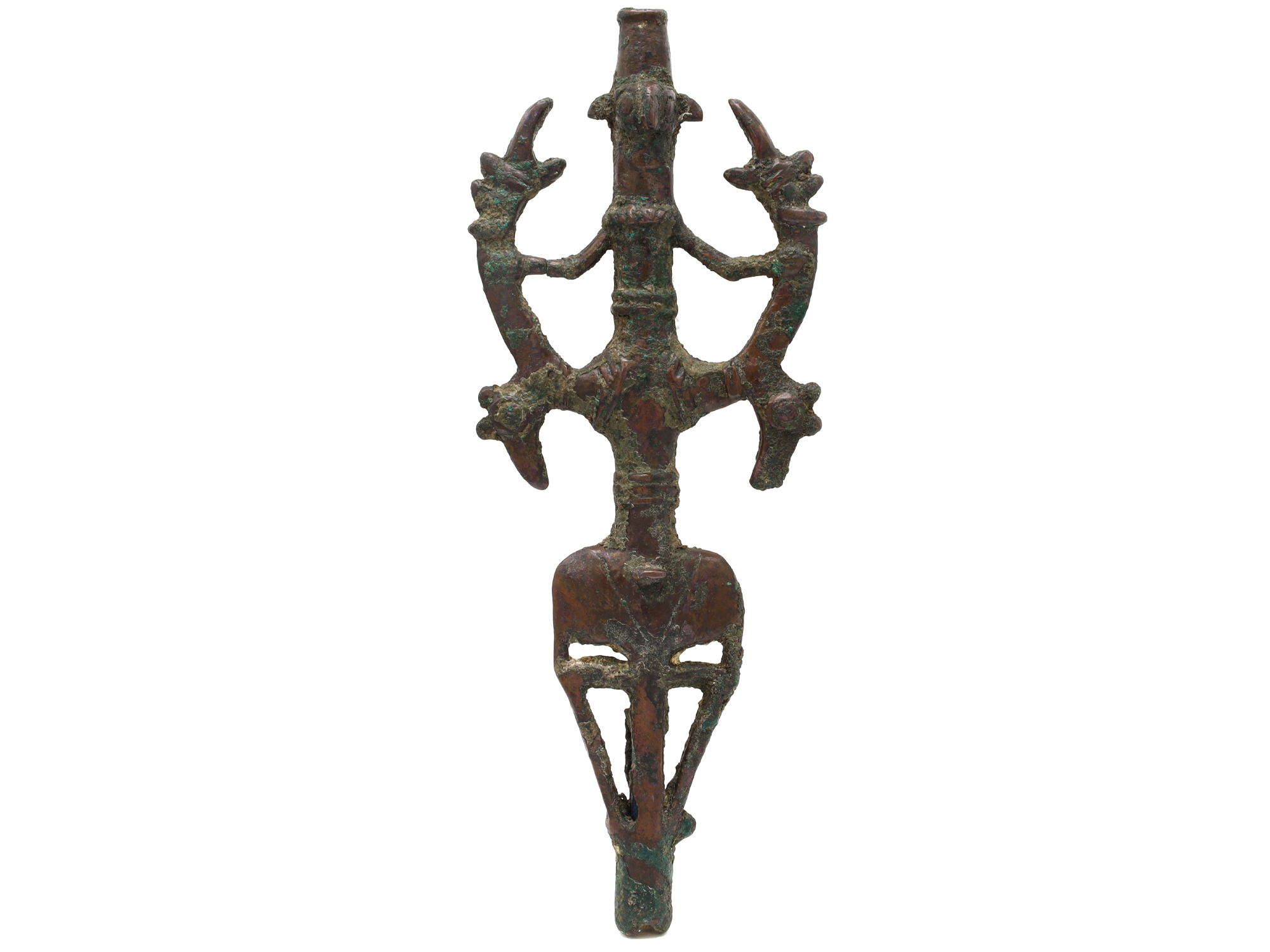 A CAST-BRONZE LURISTAN FINIAL, 8TH-7TH CENTURY BC.
