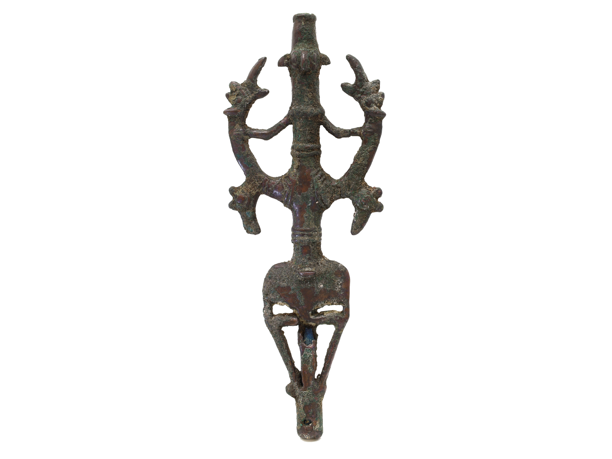 A CAST-BRONZE LURISTAN FINIAL, 8TH-7TH CENTURY BC.