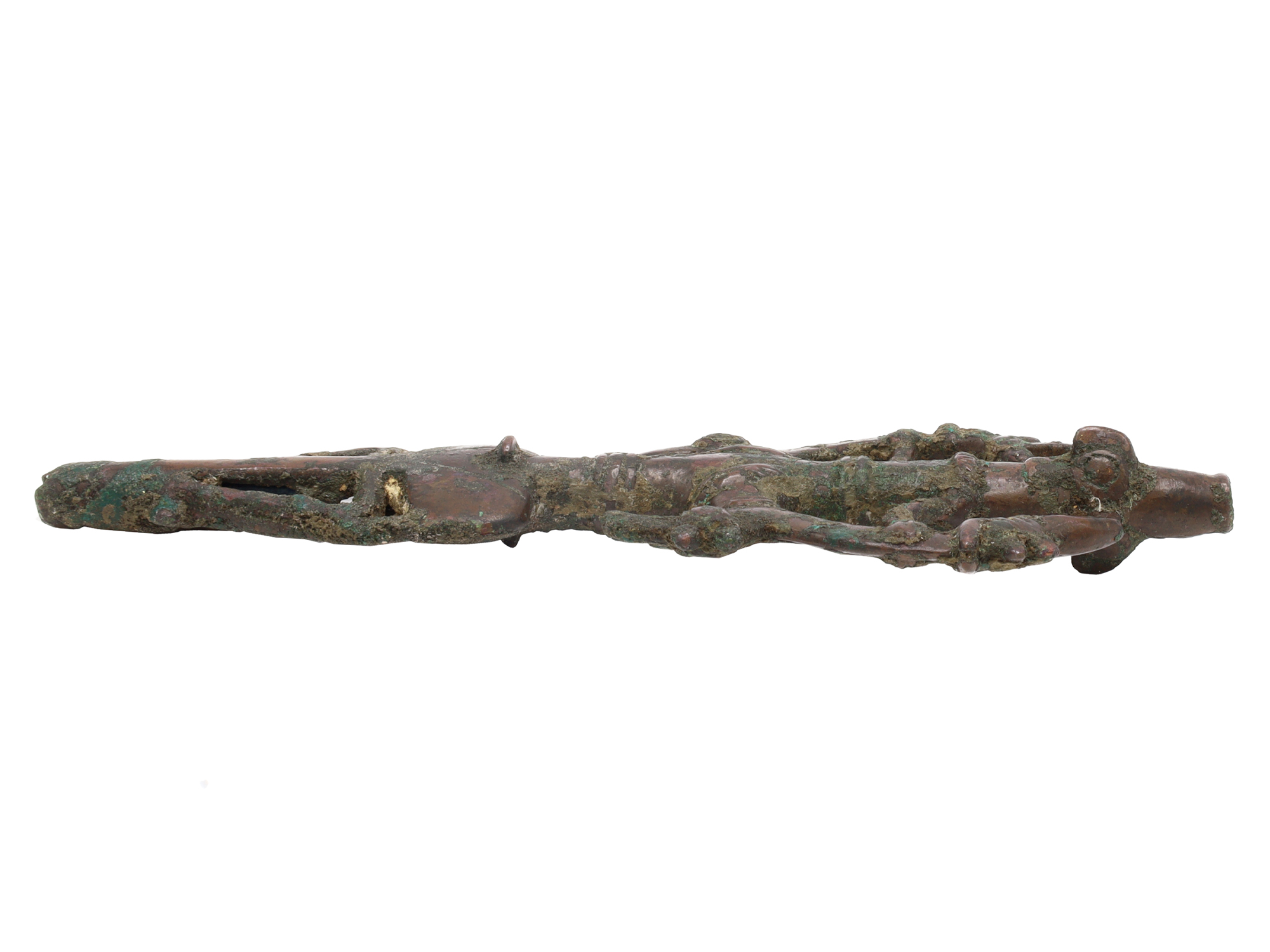 A CAST-BRONZE LURISTAN FINIAL, 8TH-7TH CENTURY BC.