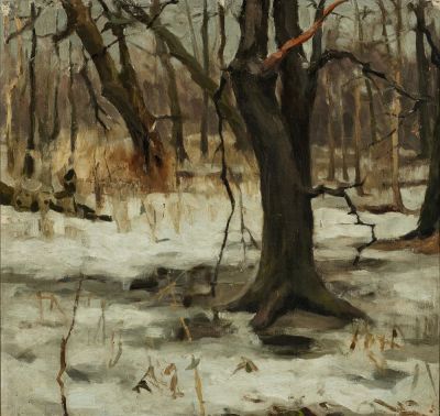 KONSTANTIN YUON (1875-1958)
In the park. Petrovskoe. Tver province. oil on canvas
61 x 61 cm 