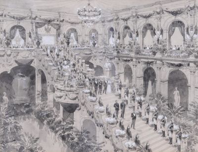 MALLBRUN (?) (XIX-XIX)
Reception of Nicholas II and Aleksandra Fedorovna at the Paris City Hall 