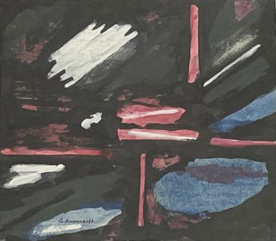 ЮРИЙ АННЕНКОВ (1889-1974)
Абстрактная композиция. Подпись ‘G. Annenkoff’ (внизу слева)Гуашь 