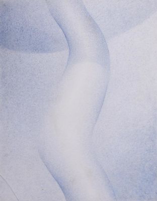 ВАСИЛИЙ ЯКОВЛЕВИЧ СИТНИКОВ (1915-1987)
Синяя композиция. надпись красными чернилами ‘1970-V-8 