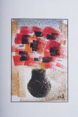 ТЕНГИЗ МИРЗАШВИЛИ (1934-2008)
Ваза с маками. подпись АД (справа внизу)бумага, гуашь19 х 13 