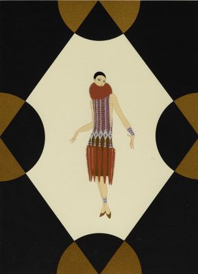 ЭРТЕ (РОМАН ПЕТРОВИЧ ТЫРТОВ) (1892-1990)
Манхэттен Мэри IV. подпись карандашом «Эрте» (внизу 